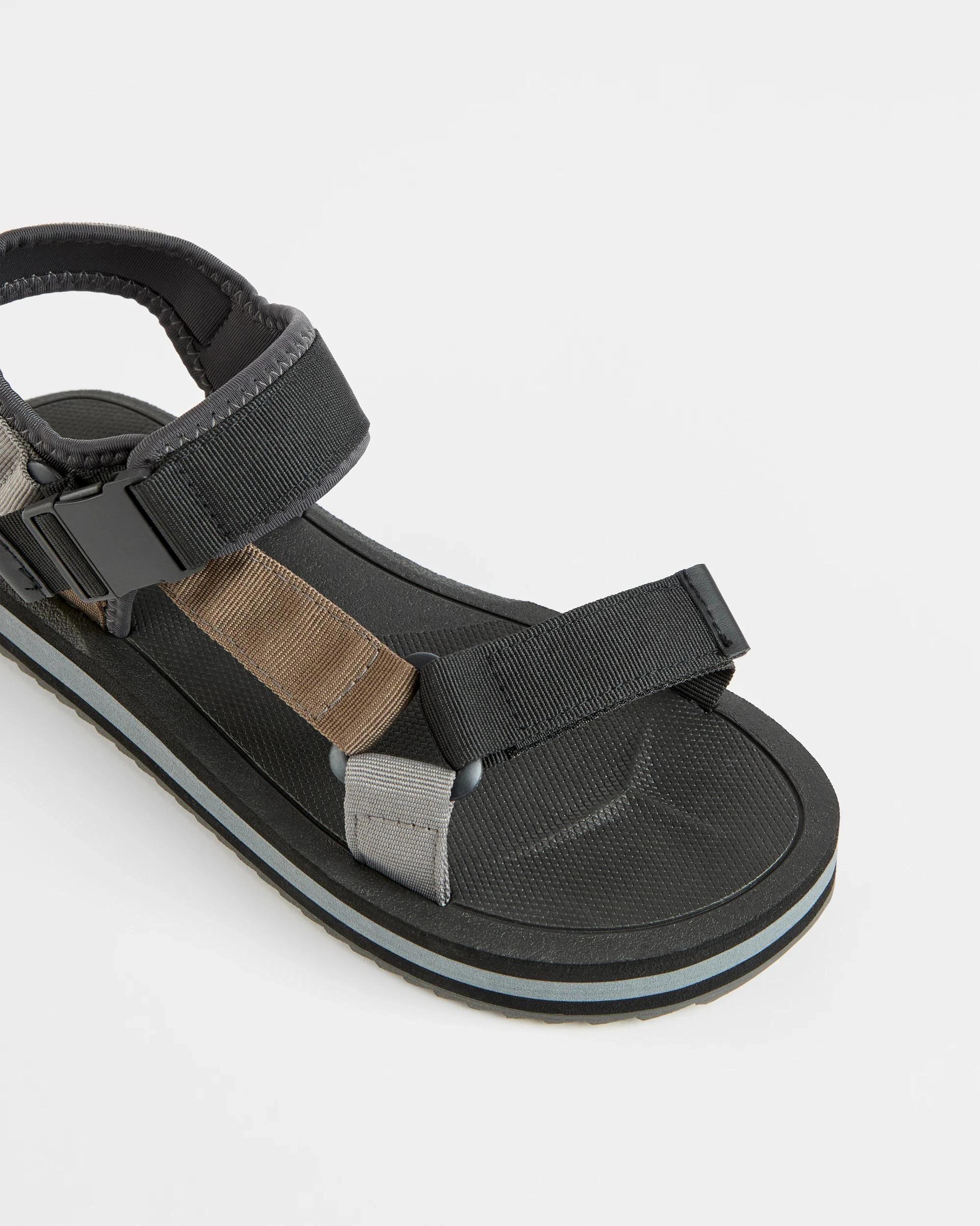 2 Target Man Mens Adjustable Sandal BLACK, 2 of 3