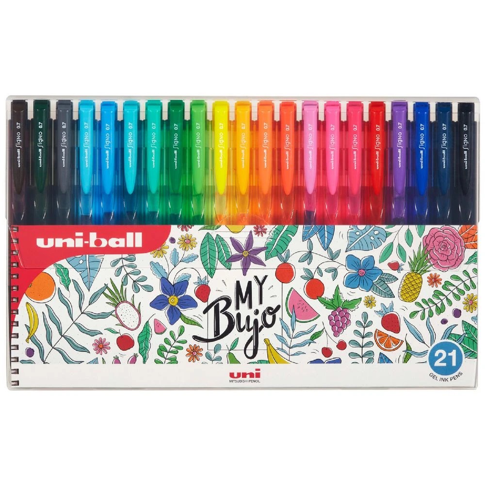 1 Uni-ball Signo RT1 Retractable Gel Pens Assorted 21 Pack, 1 of 2