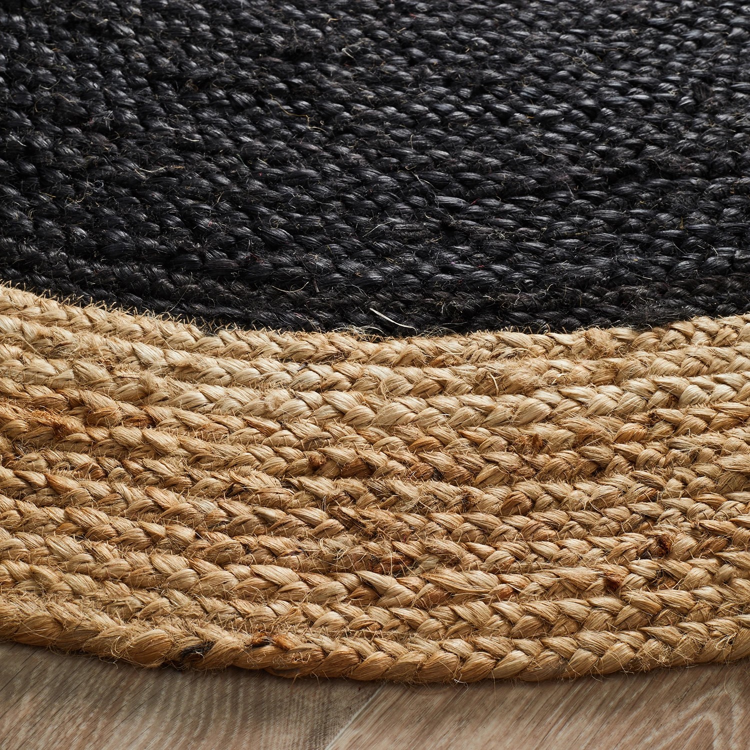 3 Common Ground Rugs Solace Polo 150x150cm - Small Round Handwoven Jute Rug - Natural, 3 of 6