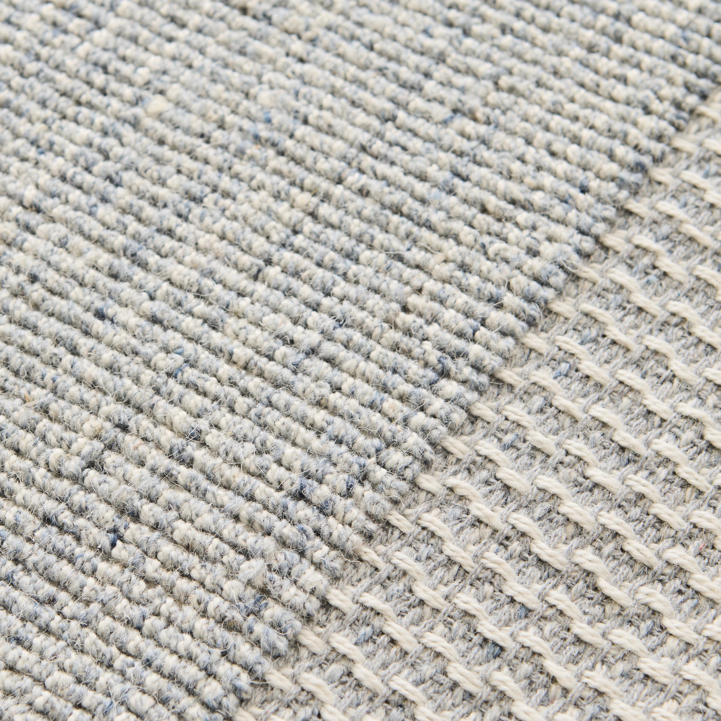4 Moreton Wool Rich Rug - Blue, Large - 235cm x 160cm, 4 of 8