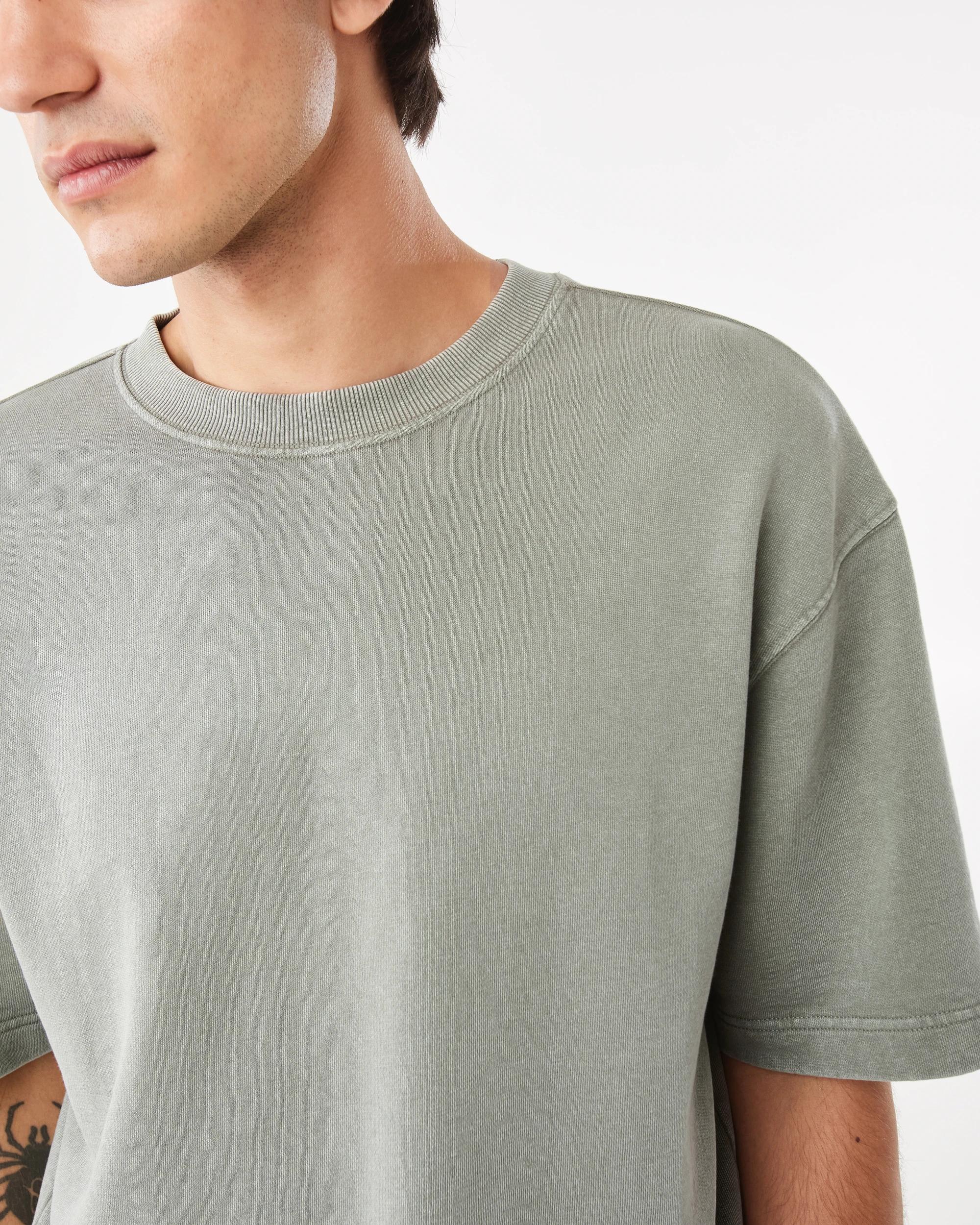 6 Terry Oversized T-shirt Grn Smkolv, 6 of 7