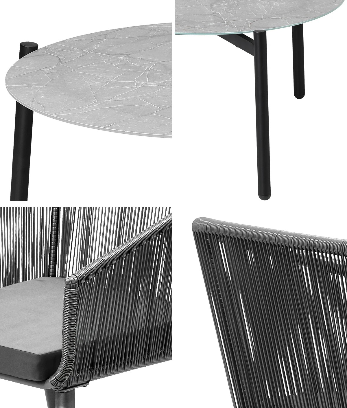 4 Livsip 3 Piece Outdoor Patio Set Lounge Furniture Setting - Multi, 4 of 8