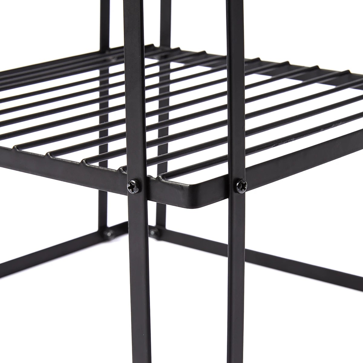 8 3 Tier Corner Pantry Shelf - Black, 8 of 9