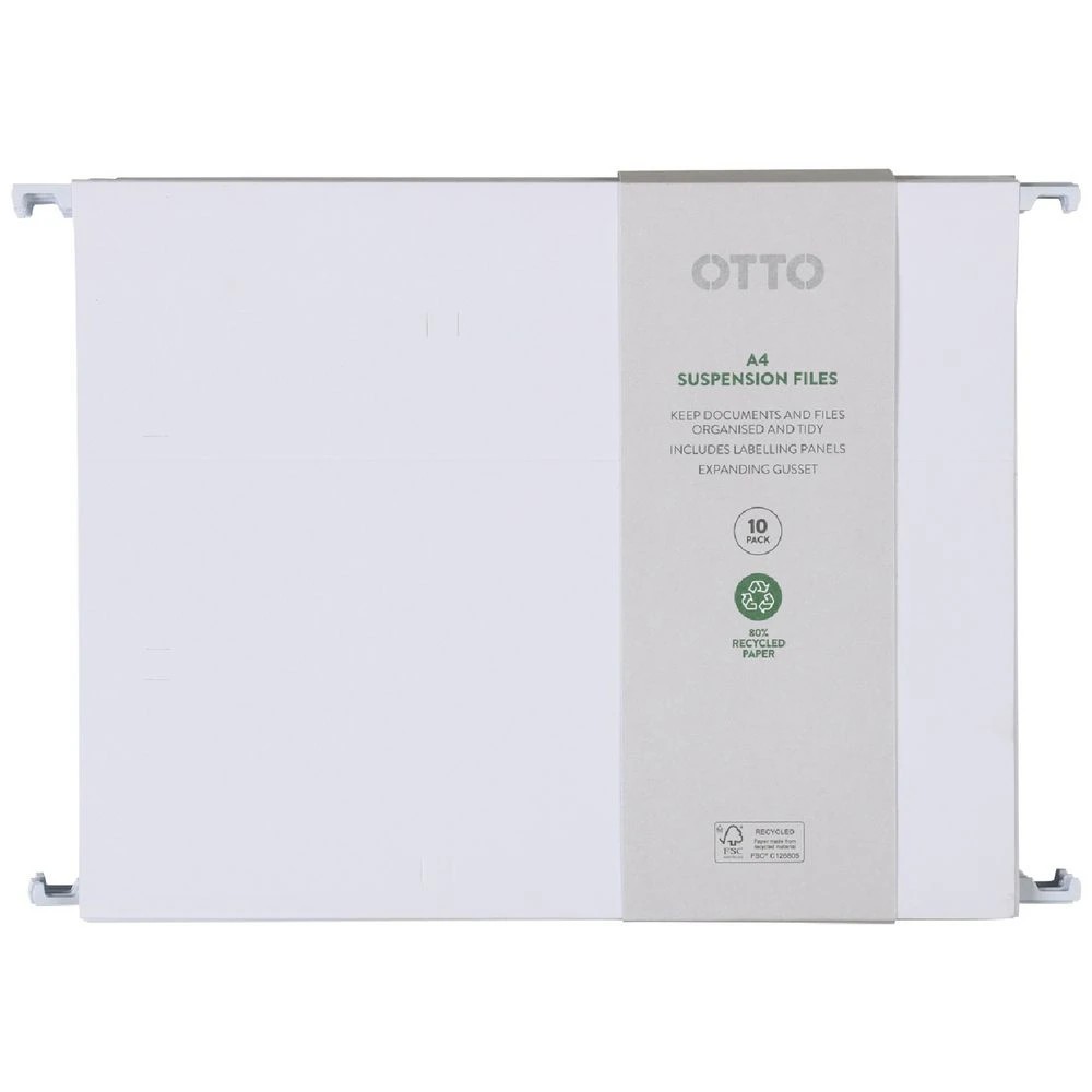 1 Otto A4 Suspension Files White 10 Pack, 1 of 3