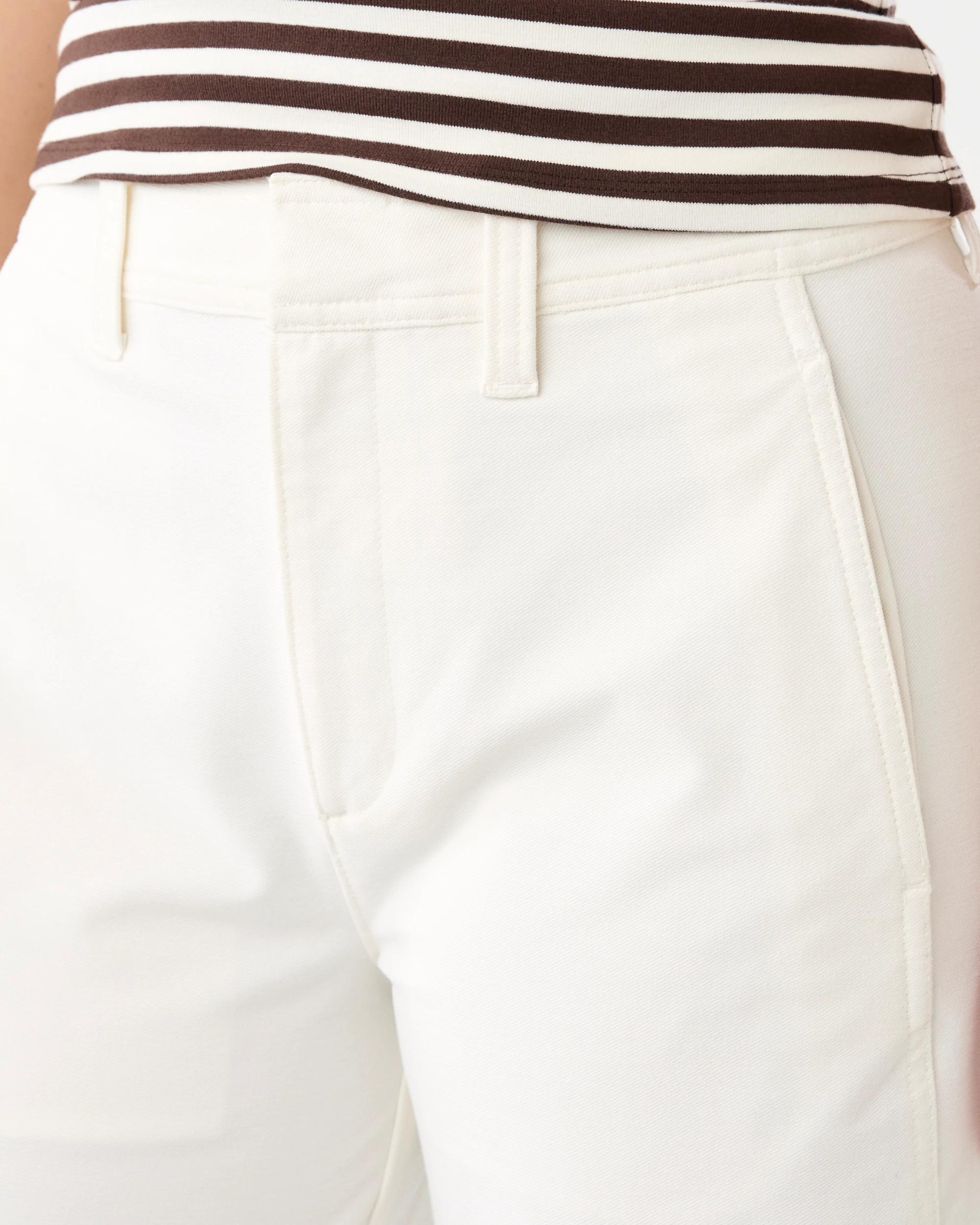 6 Barrel Leg Pants Ecru, 6 of 8