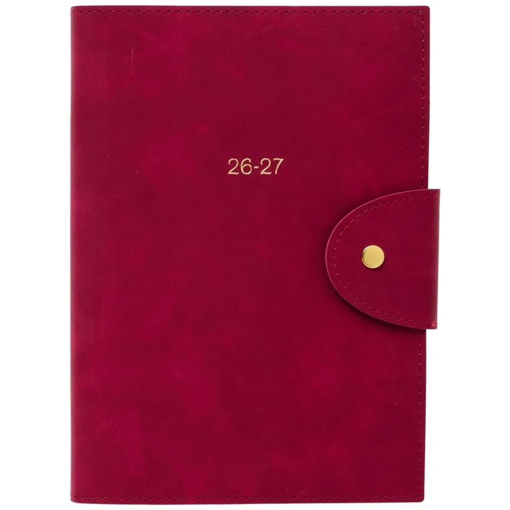 2 Otto A5 Day To Page Suede Diary FY26/27 Burgundy, 2 of 7