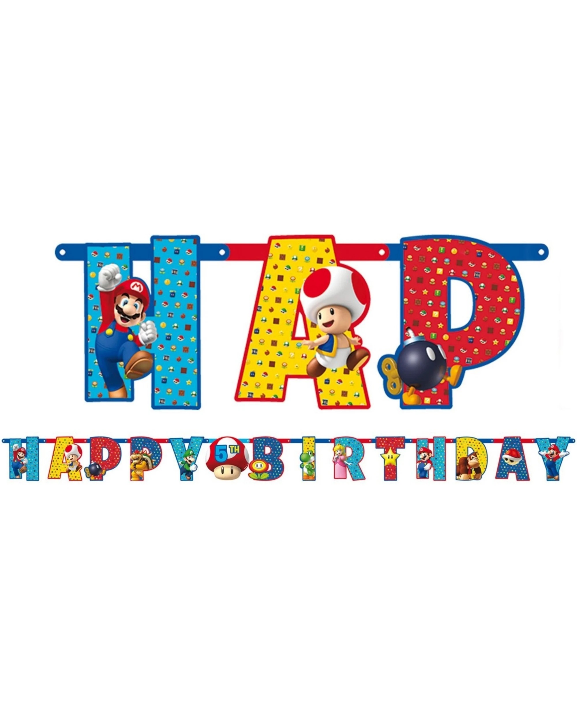 1 Amscan Super Mario Bros. Add an Age Banner Kit, 1 of 1