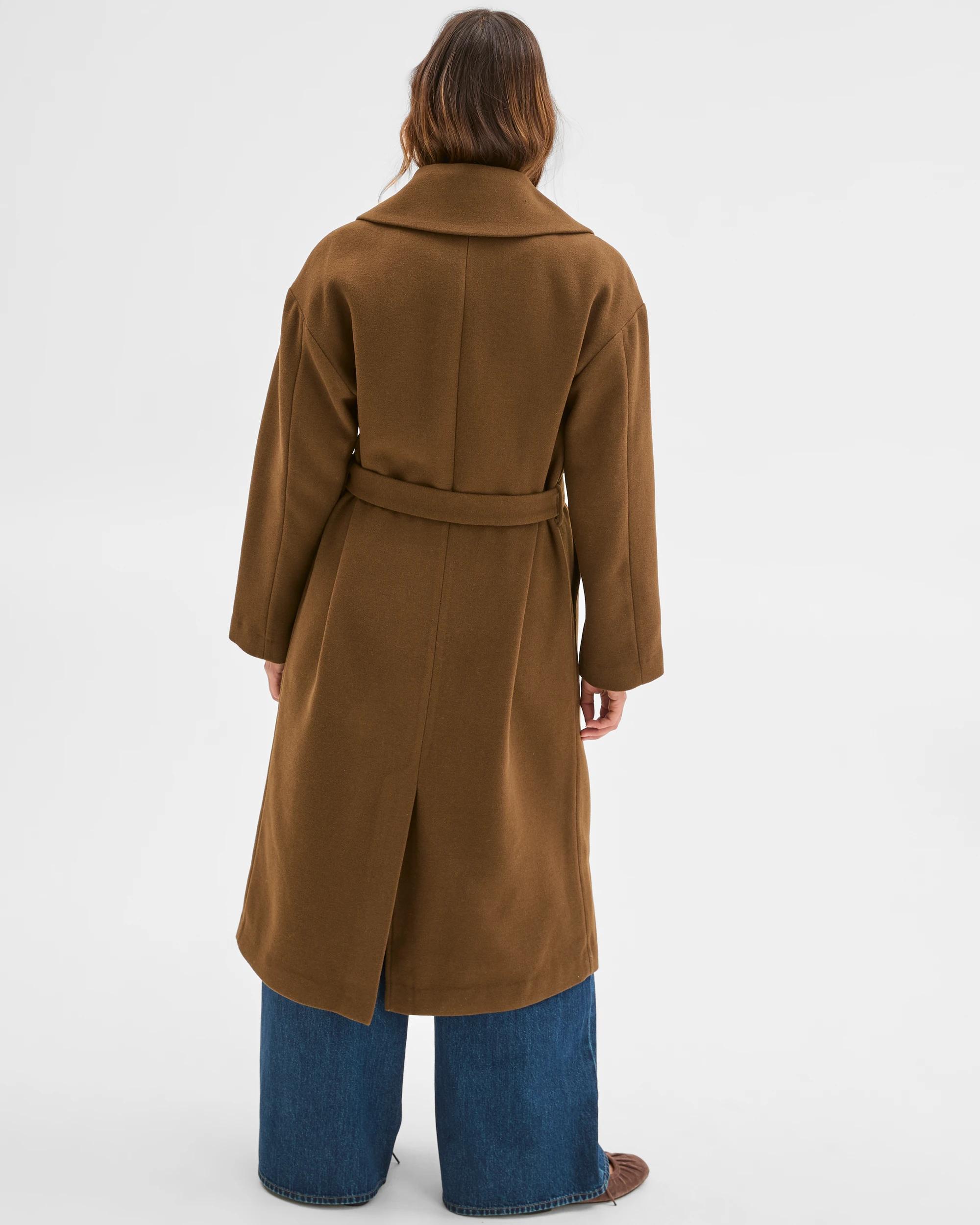 4 Target Woman Soft Wrap Coat FALL LEAF, 4 of 7