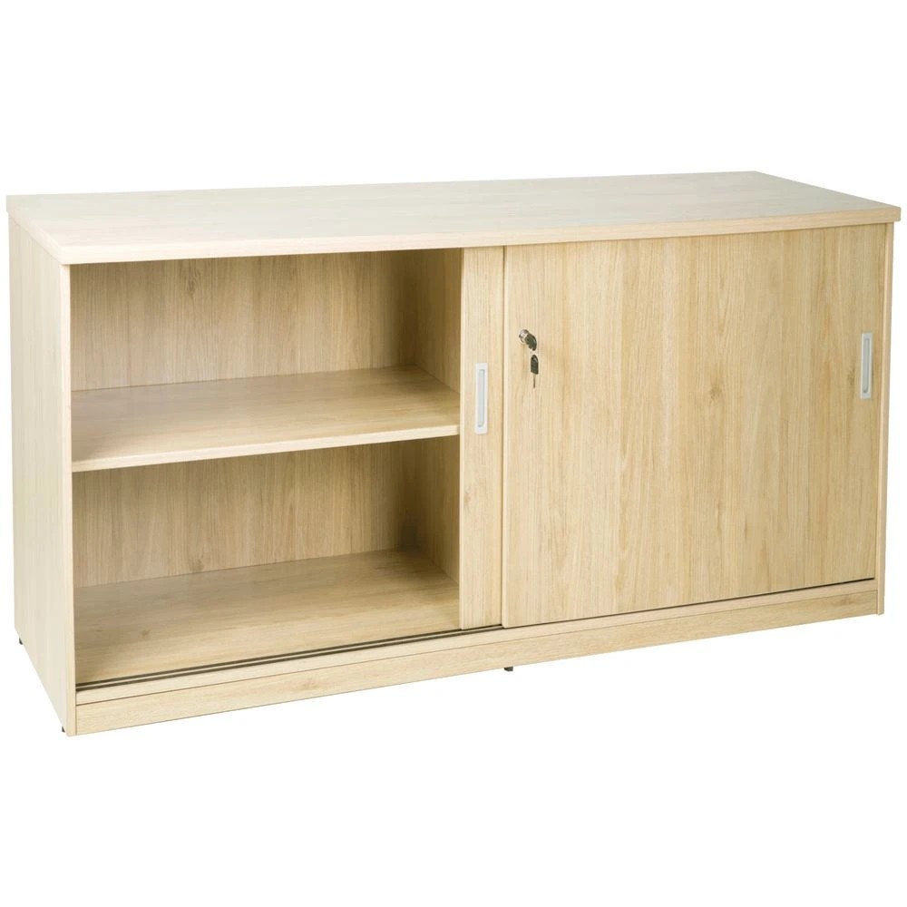 2 Stilford Professional Credenza 1800mm Sliding Door Oak Cabinets Cupboards, Lockers and Credenzas, 2 of 5