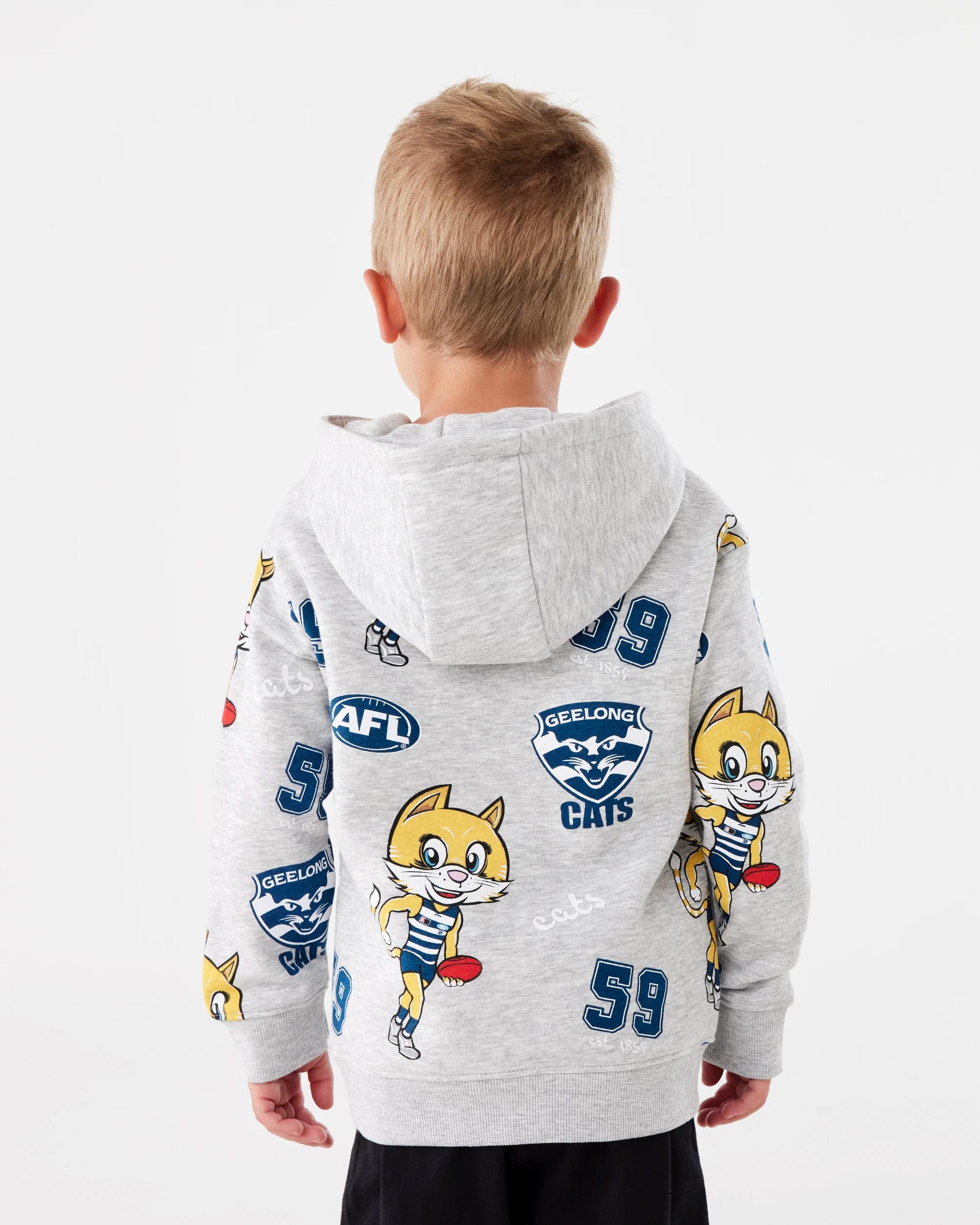 3 Official AFL Kids Hoodie Geelong, 3 of 9