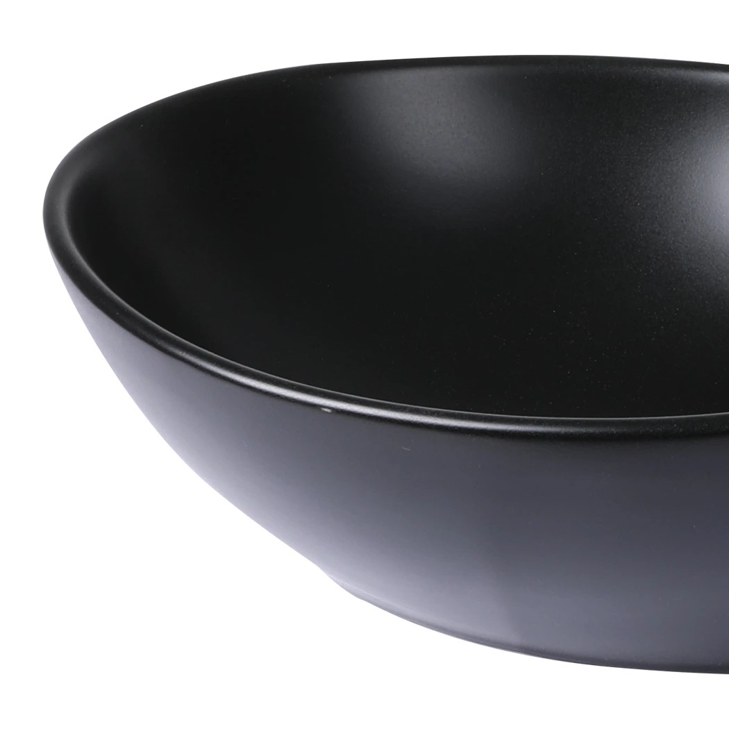 4 Traderight Bathroom Basin Sink Black Oval, 4 of 8