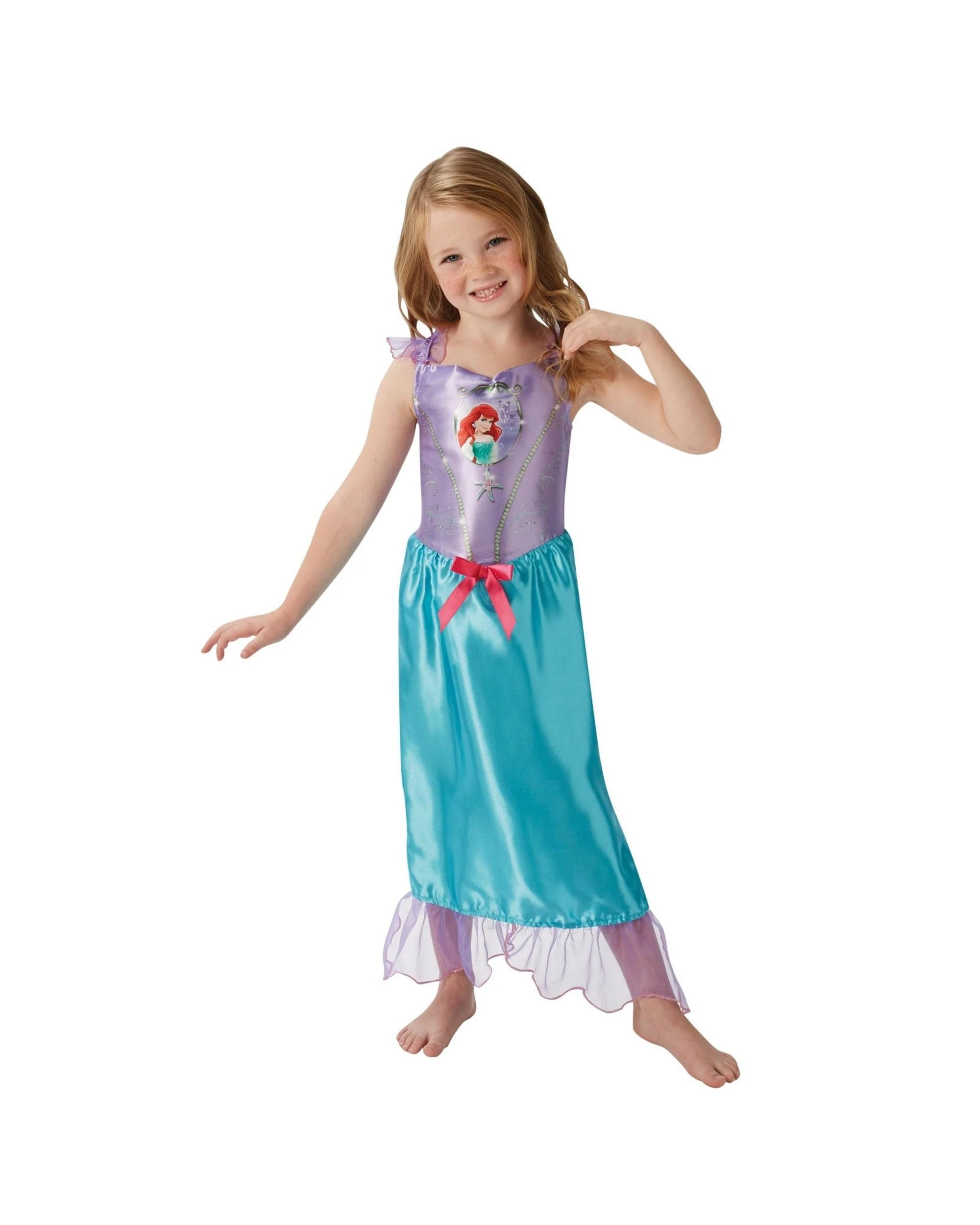 1 Disney Princess Ariel Fairytale Child Costume 6-8 Years, 1 of 5