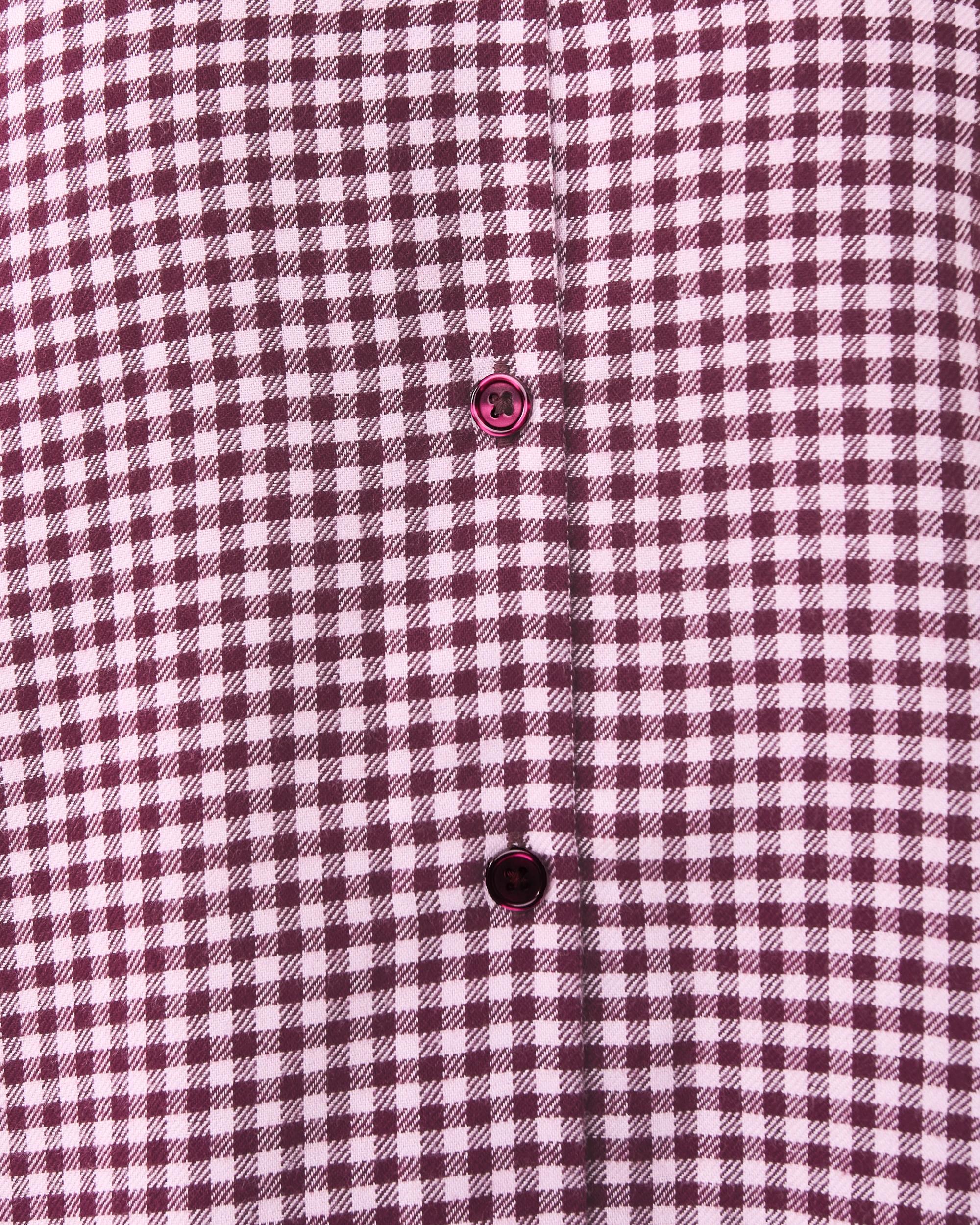 6 Collar Flannel Pyjama Set Red Chk, 6 of 7