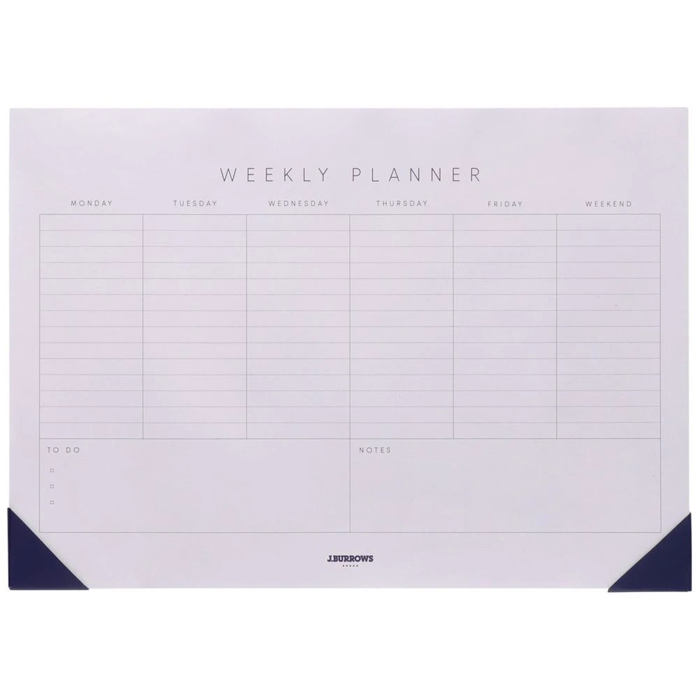 1 J.Burrows A4 Week to View Planner 20 Sheets, 1 of 3