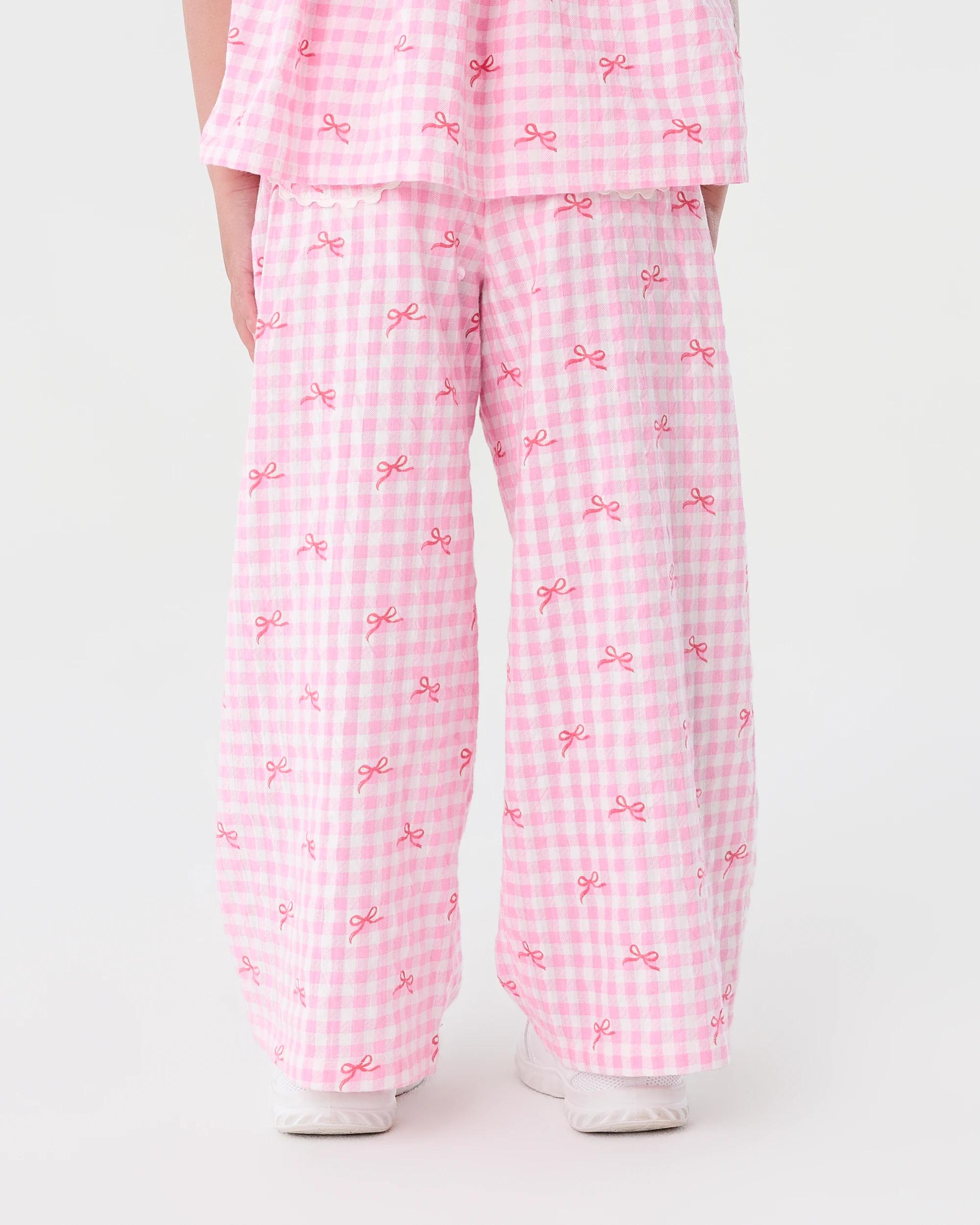 3 Pocket Detail Pants Pnk Bows, 3 of 6