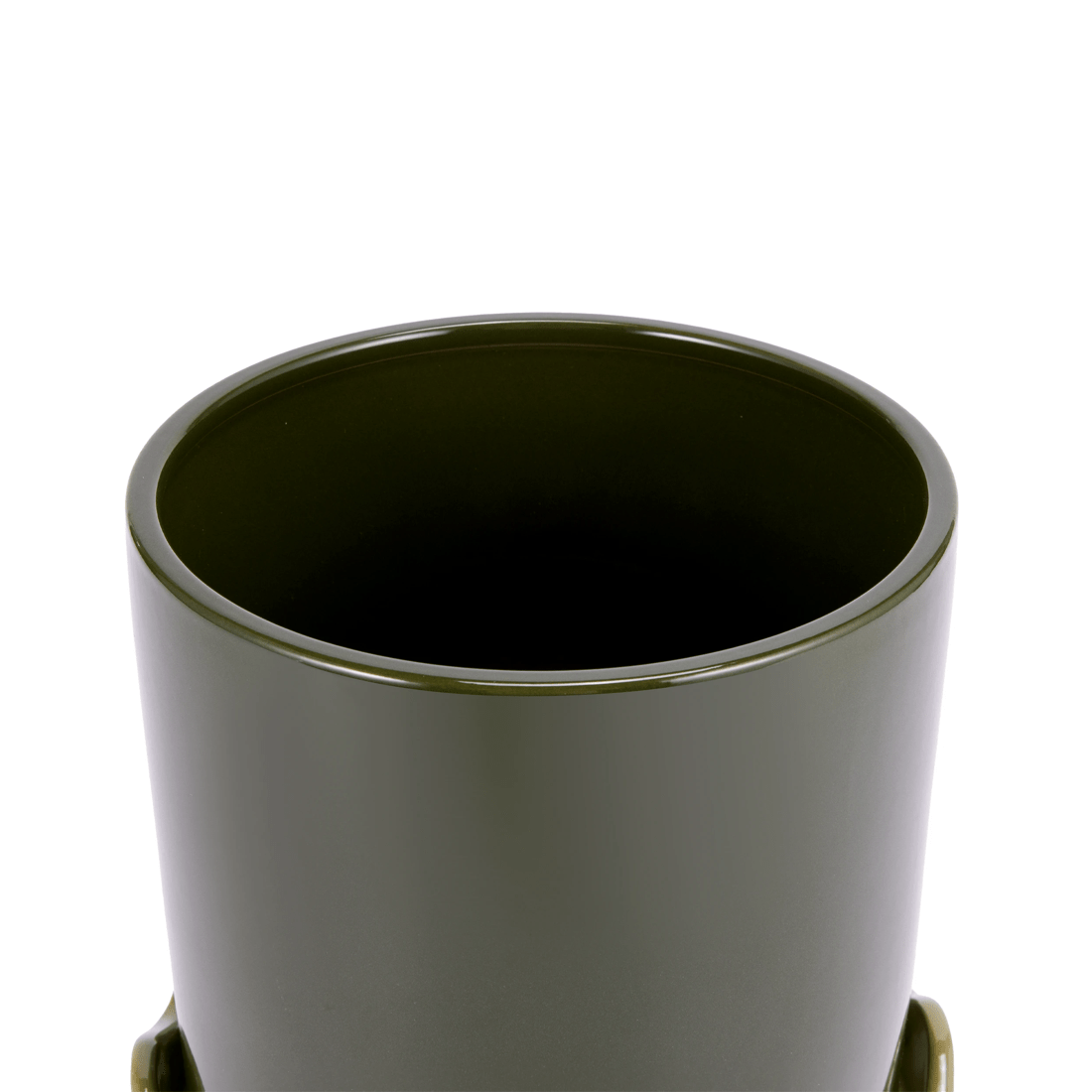 5 Green Glazed Pot with Saucer, 5 of 8