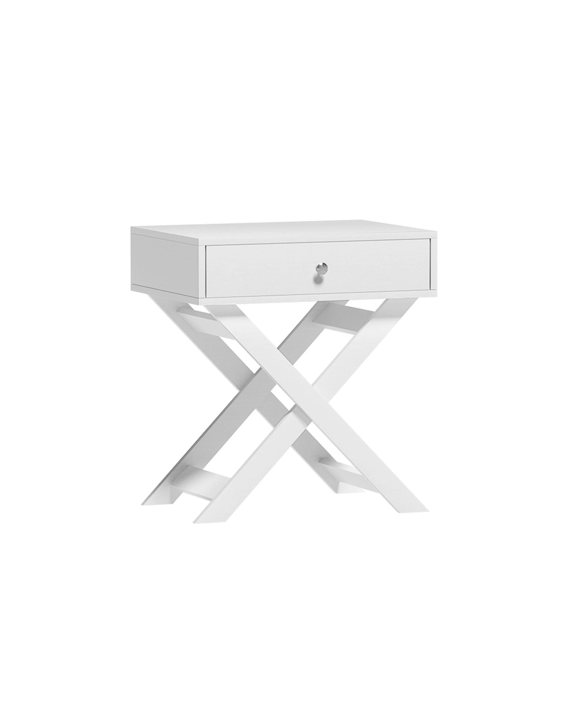 1 Artiss Bedside Table With Drawer
 - White, 1 of 3