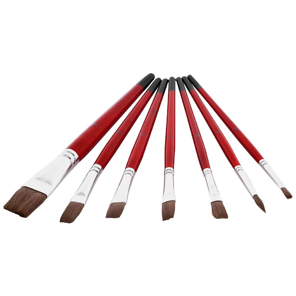 4 Born Round Flat Paintbrush Set Natural Hair 7 Pack, 4 of 4