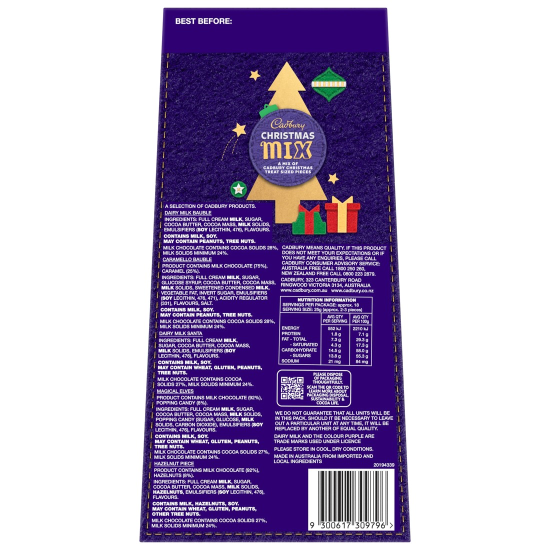 3 Cadbury Christmas Mix 471g, 3 of 3