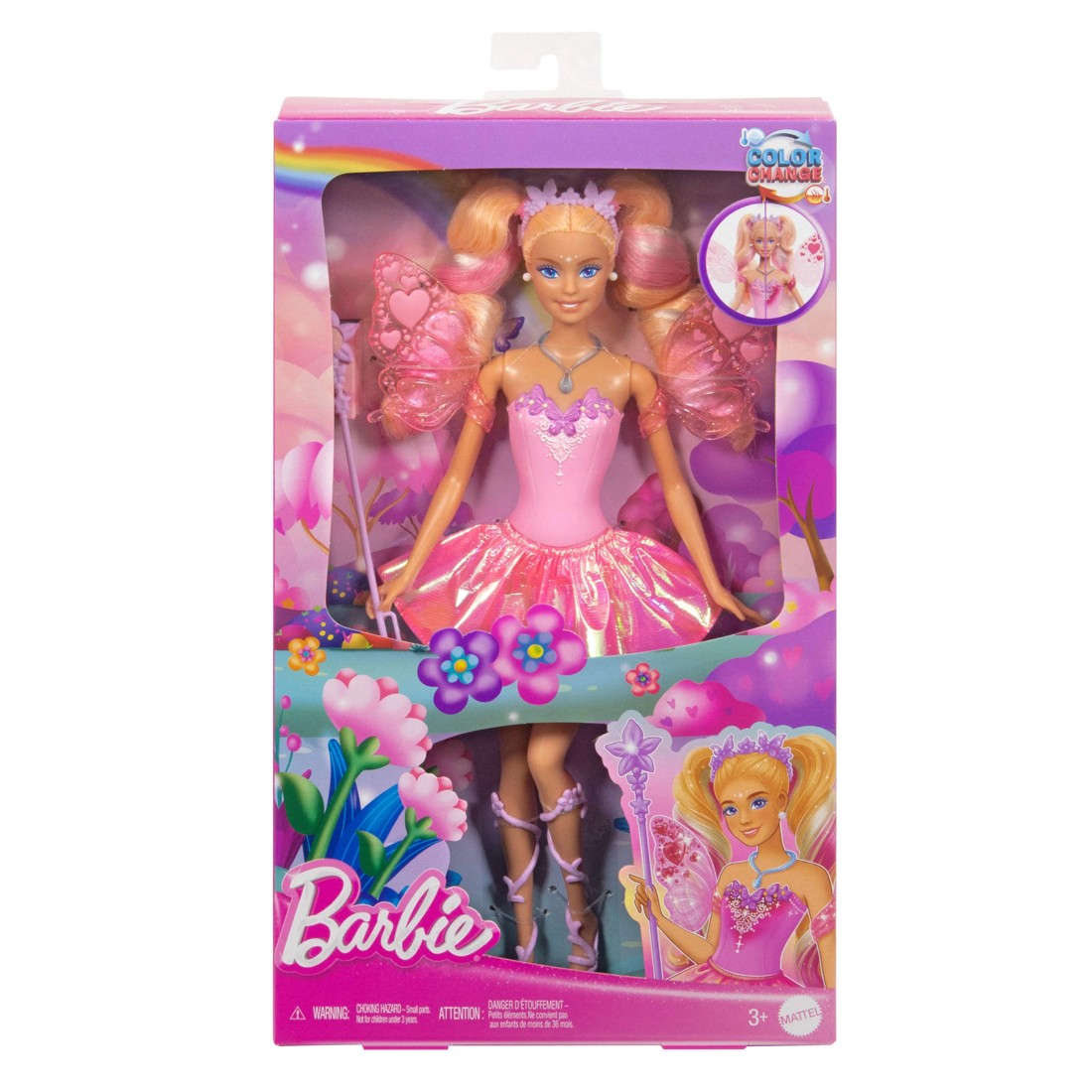 1 Barbie Fantasy Fairy Doll with Color Change Wings, 1 of 6