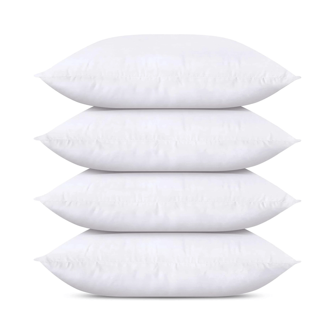 1 BR Home 4x Premium 100% Cotton Pillow with Cover Filled Durable Soft, 1 of 3