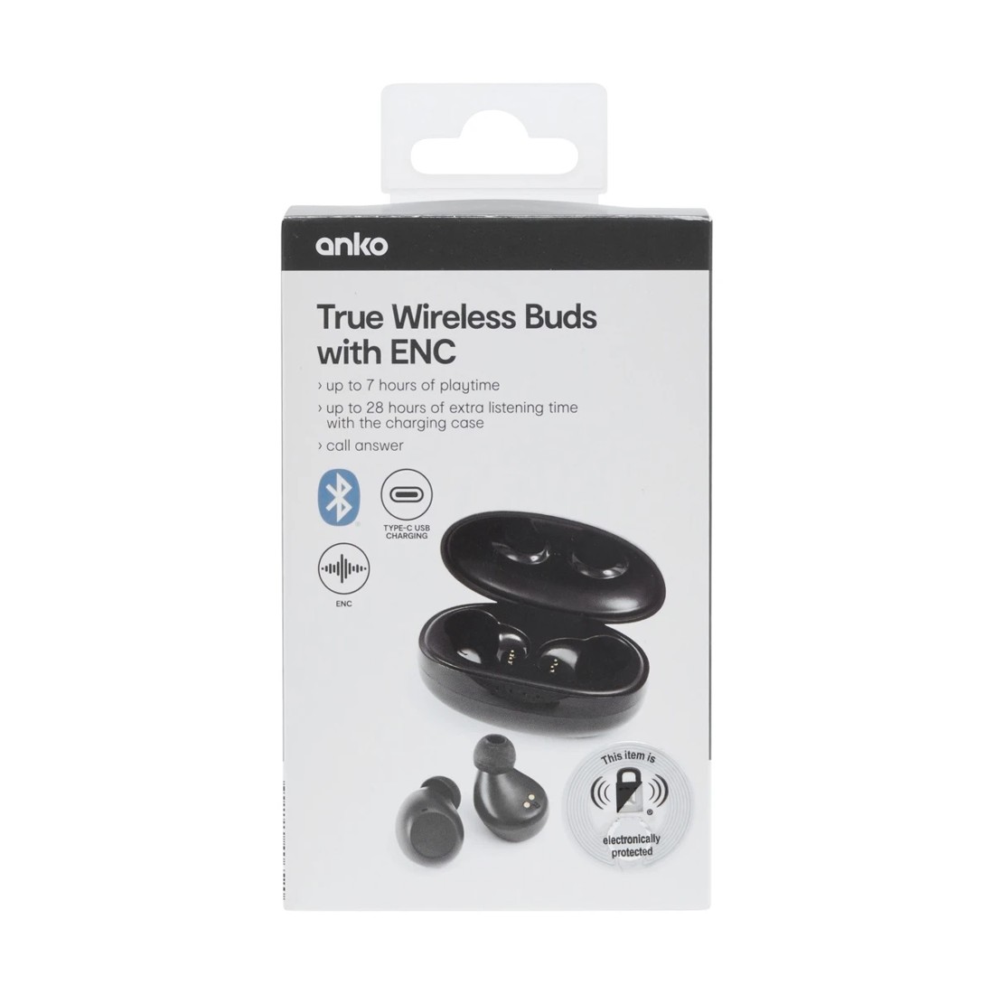 8 ENC True Wireless Earbuds - Black, 8 of 9