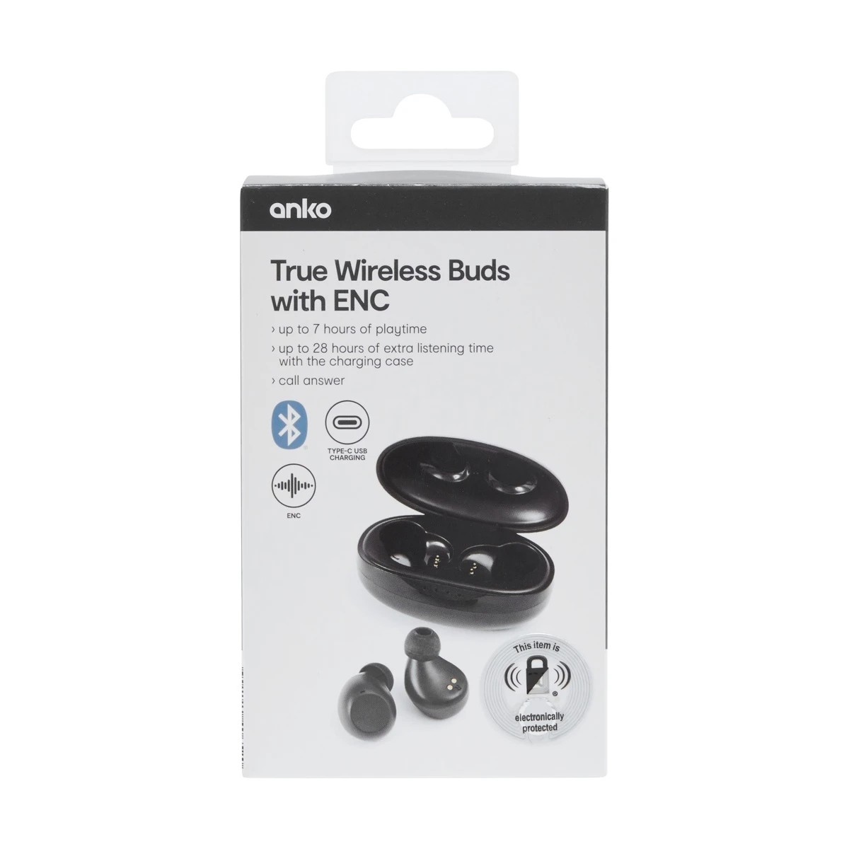8 ENC True Wireless Earbuds - Black, 8 of 9