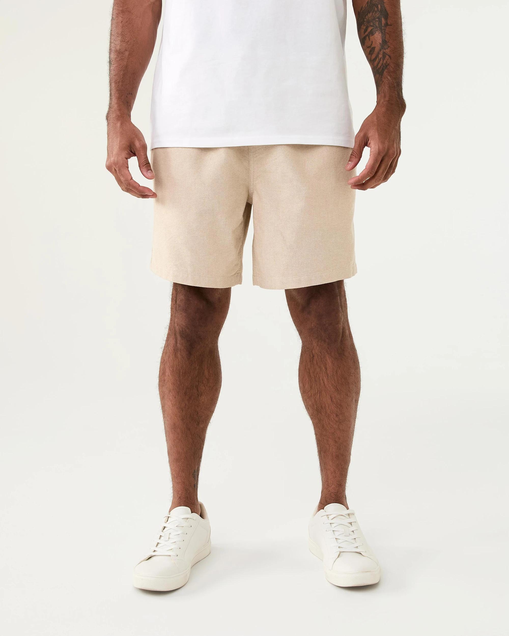7 Elastic Waist Textured Volley Shorts Bge Elmwd, 7 of 7