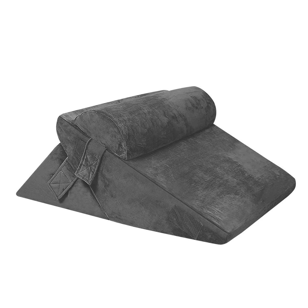 1 Ausway Bed Wedge Pillow Set Triangle Cushion - Black, 1 of 4