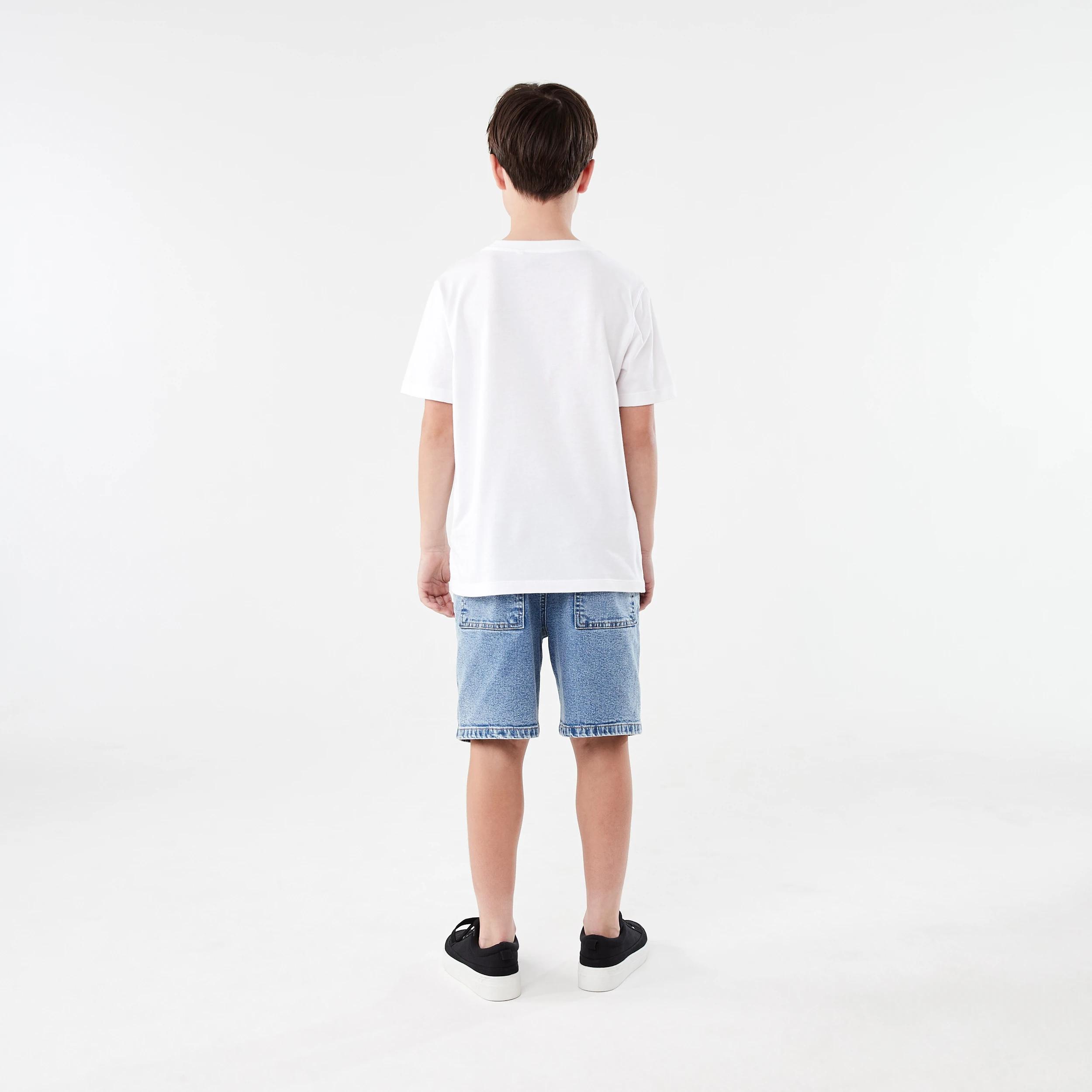 6 Pull-On Denim Shorts Mid Denim, 6 of 6