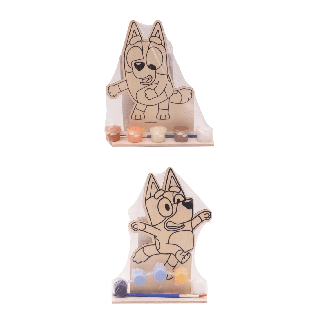 1 Bluey Paint Your Own Wooden Characters - Assorted*
 - Natural, 1 of 3