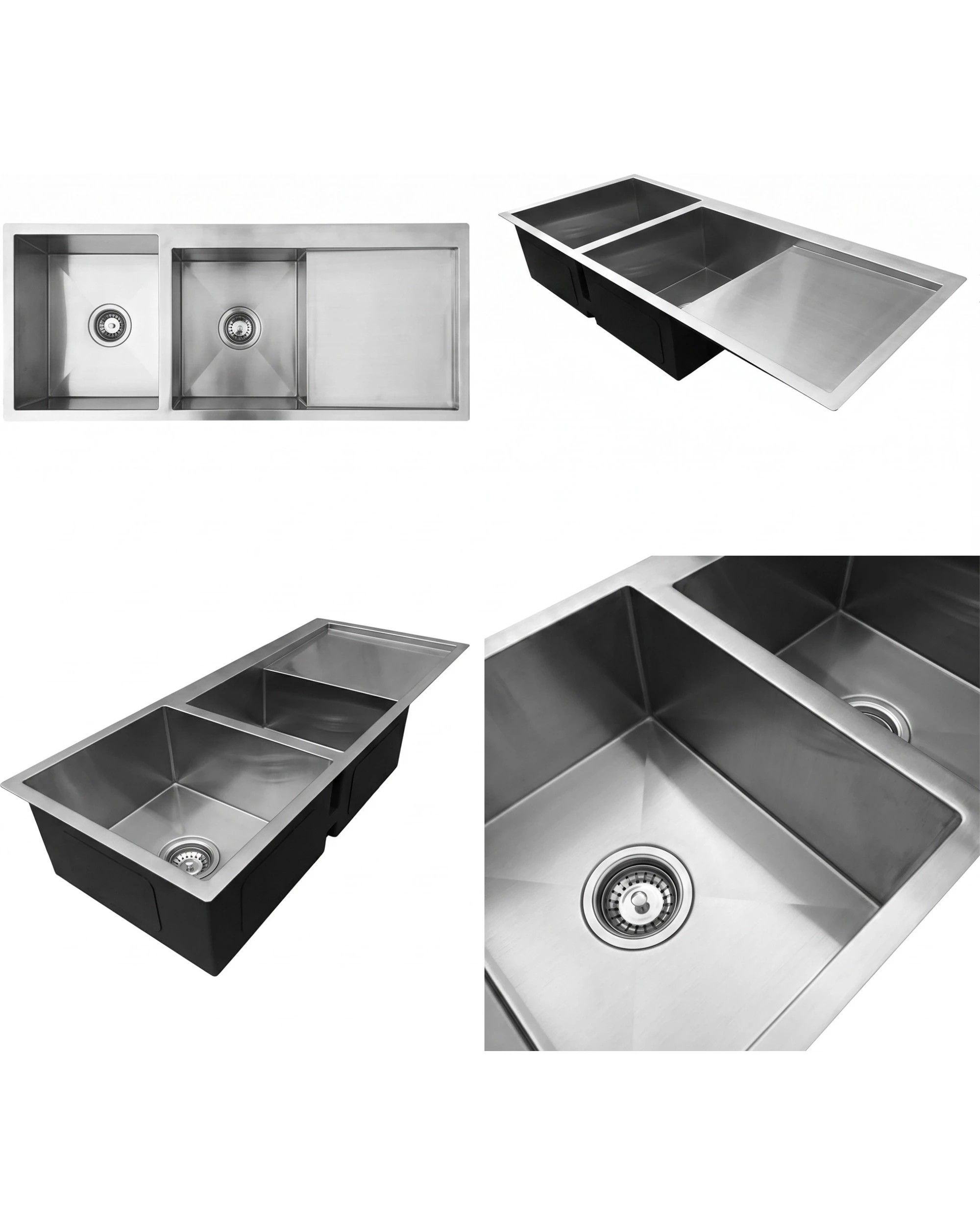 4 Kartrite Stainless Steel Sink - 1135 x 450mm - Silver, 4 of 4