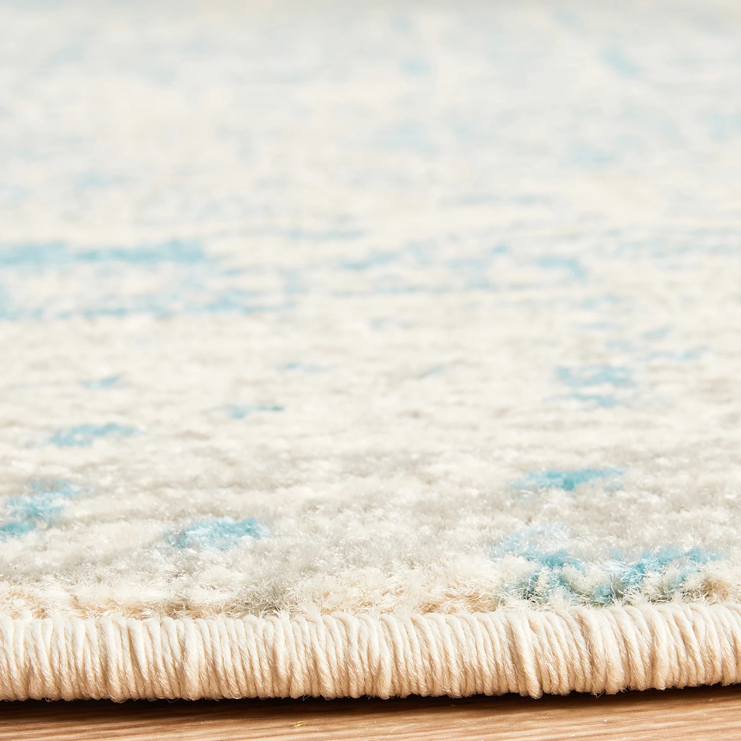 7 Common Ground Rugs Encore 253 200x200cm - Medium Round Power Loomed Pet Friendly Rug - Blue, 7 of 7