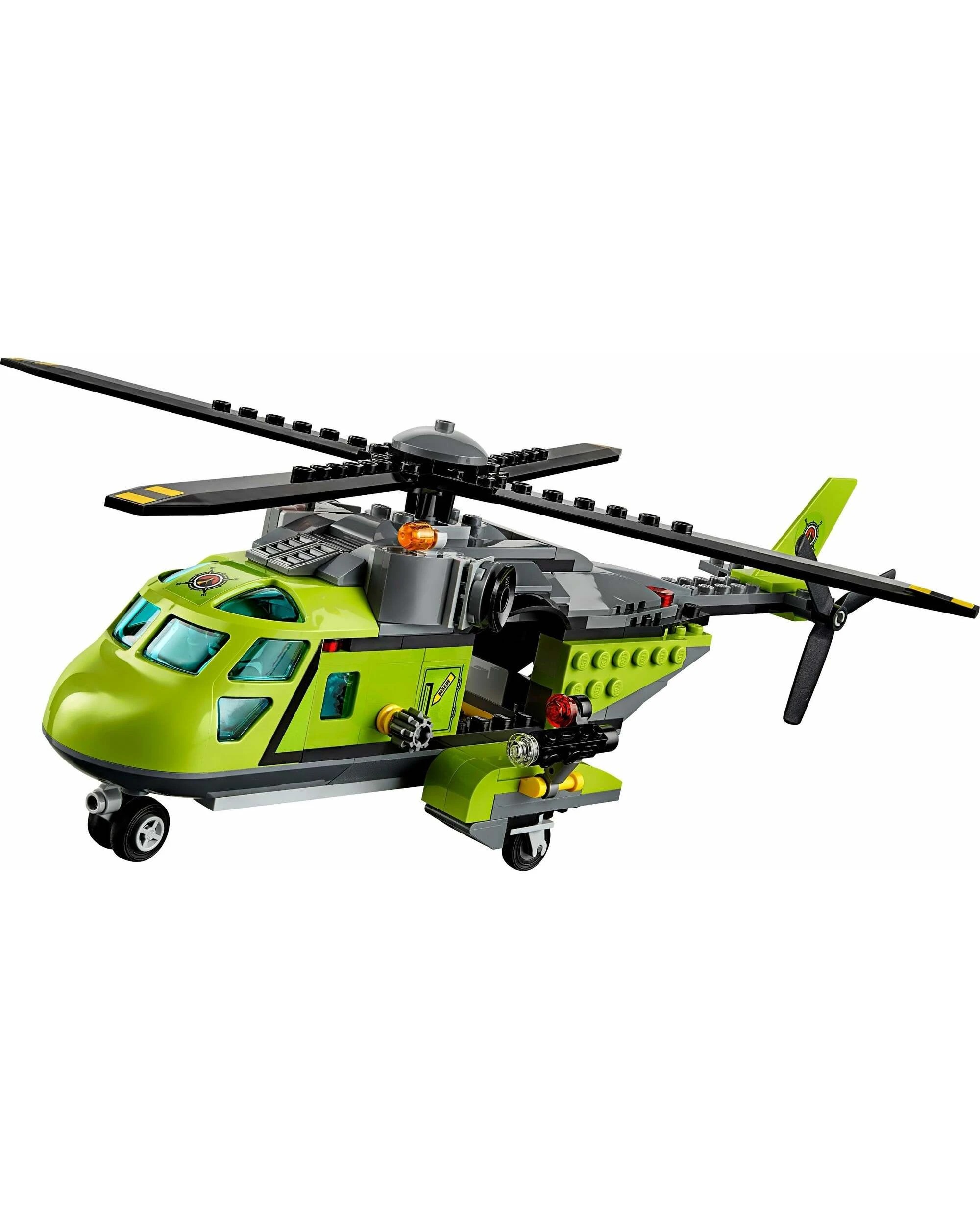 2 LEGO 60123 Volcano Supply Helicopter with Excavator, 2 of 5
