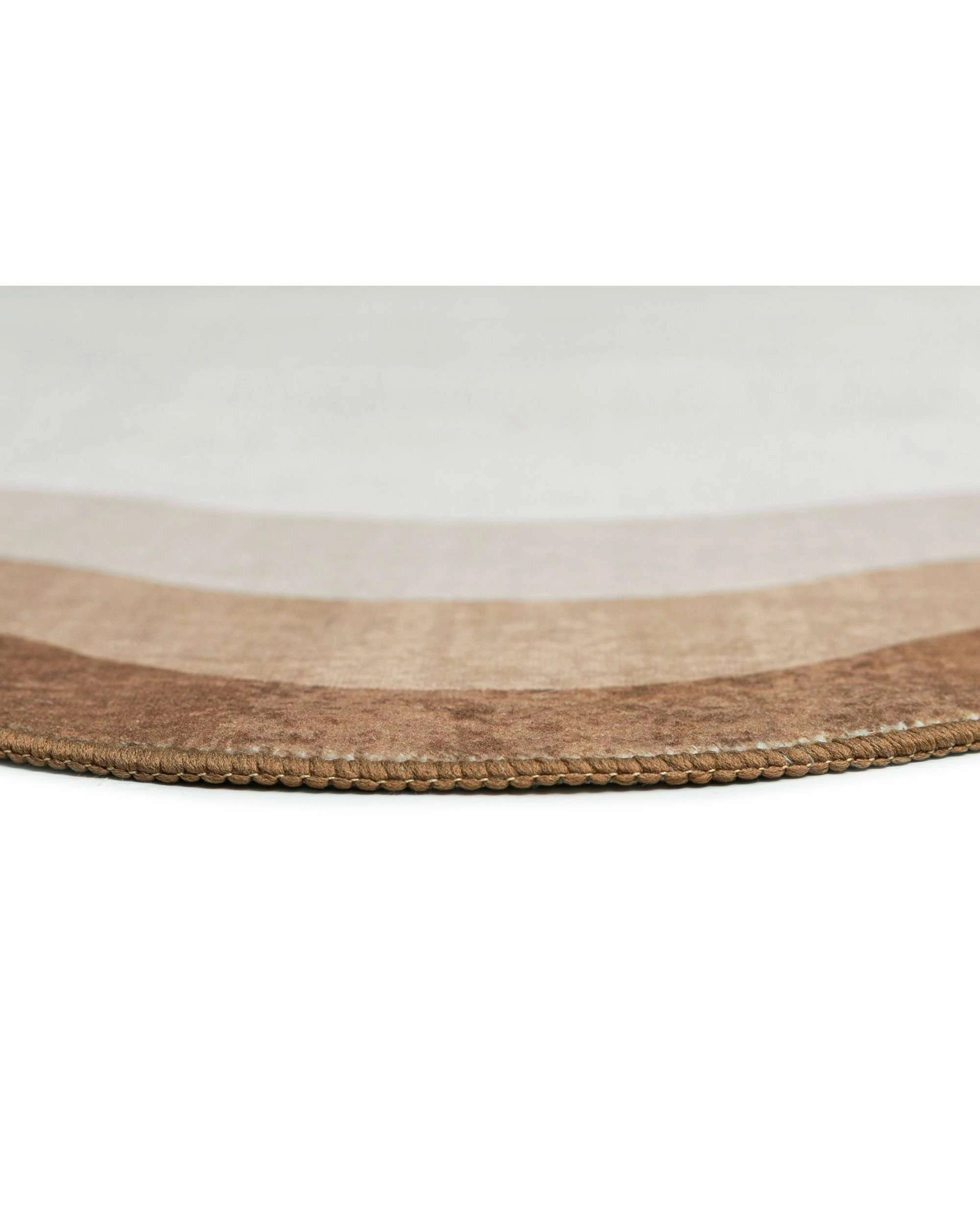 8 Loopsie Matera Tonal Scalloped Washable Rug-370cm x 270cm - Brown, 8 of 8