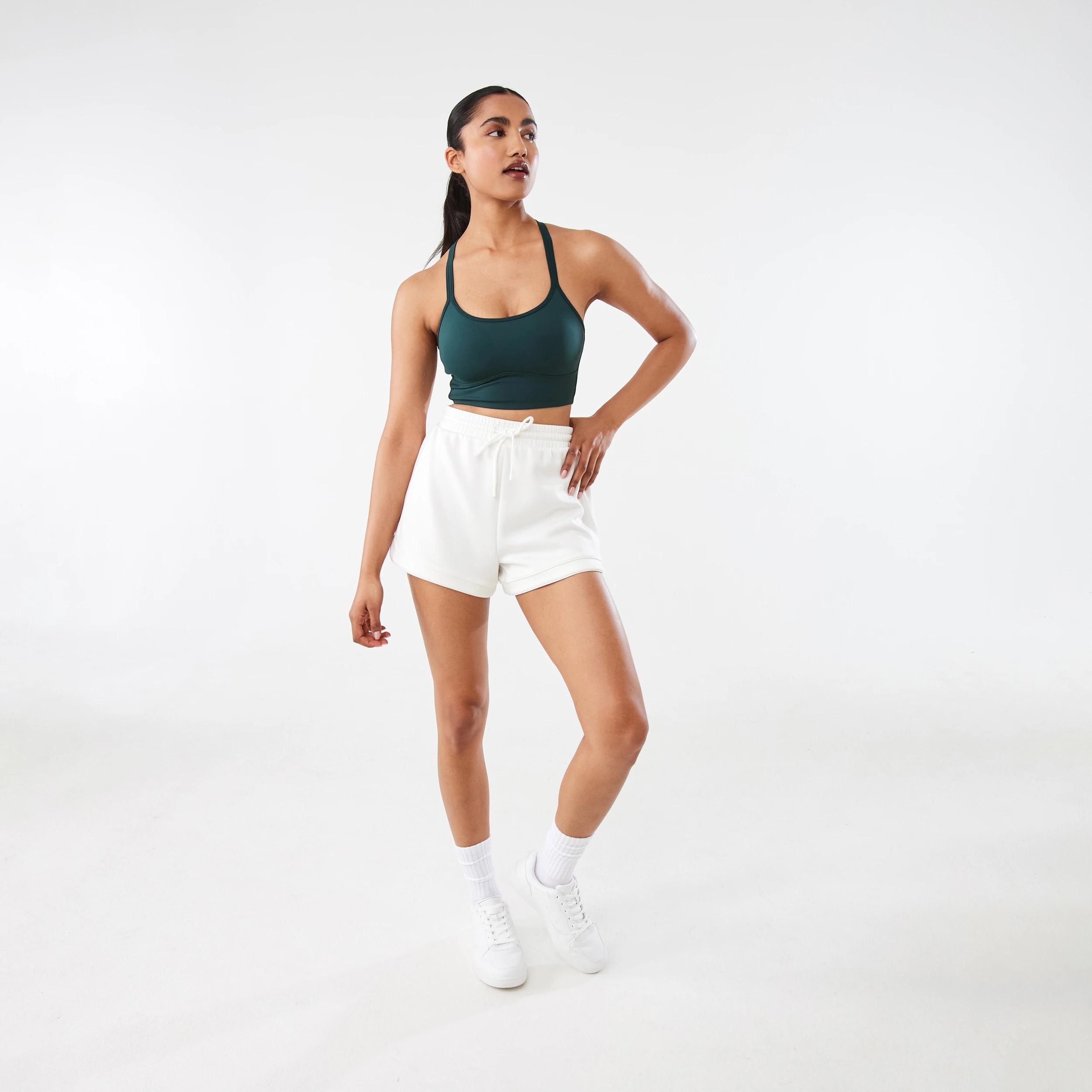 2 Active Womens Moulded Crop Top YUCCA GREEN, 2 of 8
