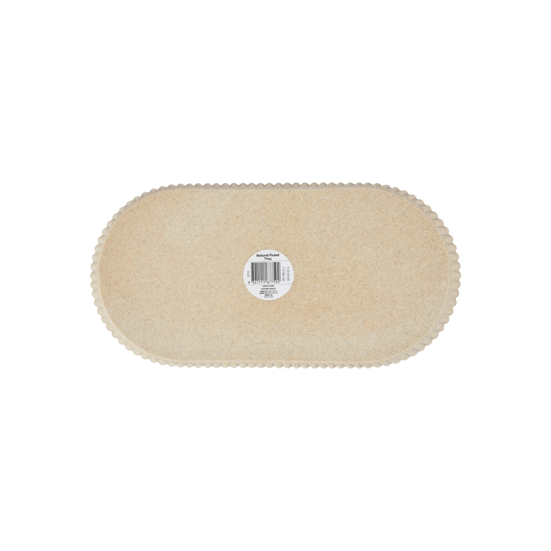 4 Natural Fluted Tray, 4 of 4