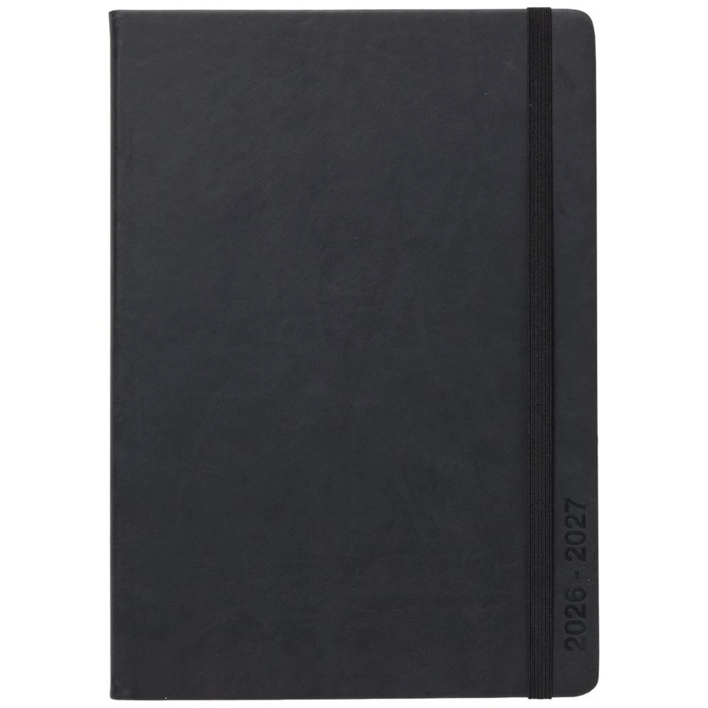 2 J.Burrows A4 Week to View PU FY26/27 Diary Black, 2 of 6
