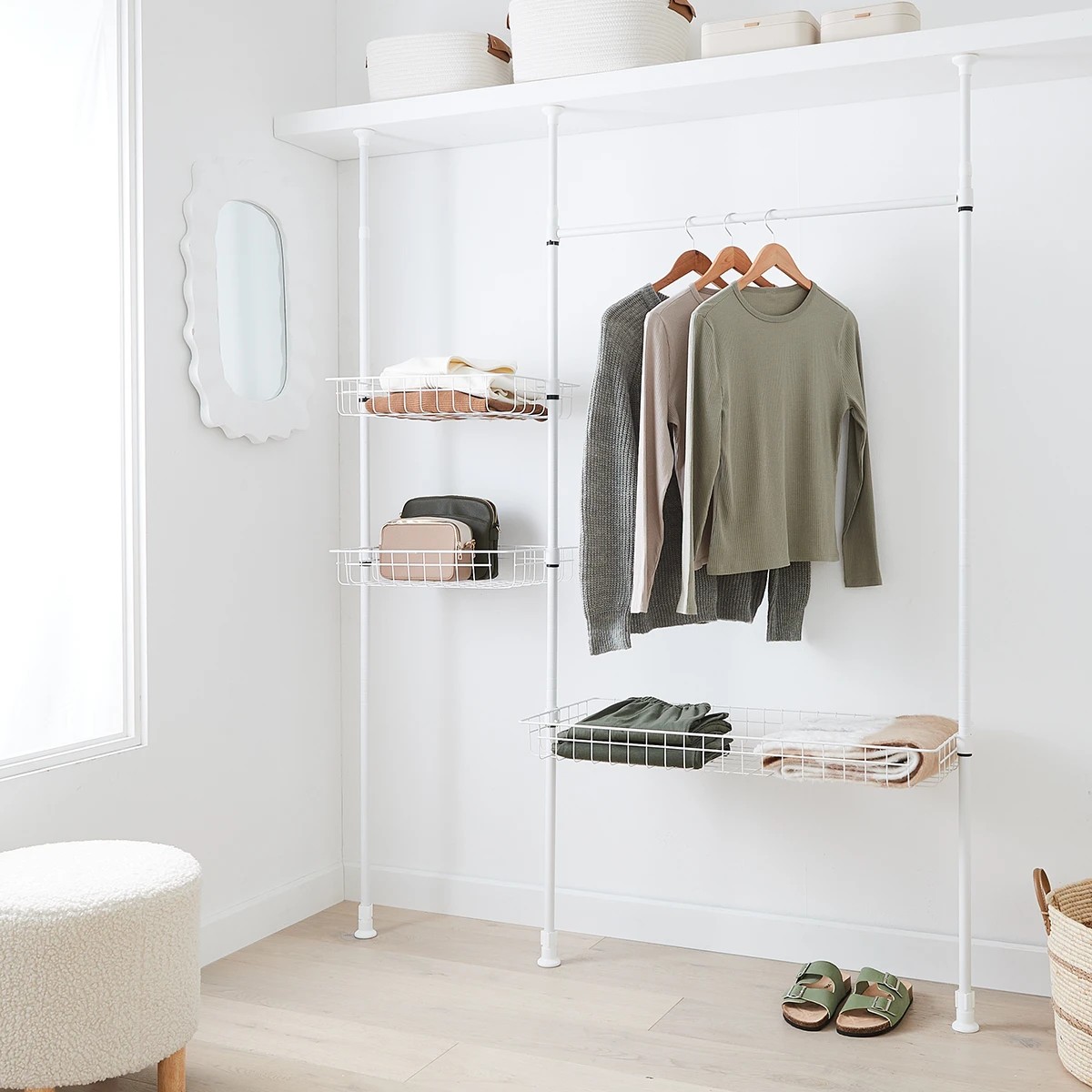 3 Telescopic Shelving Unit - White, 3 of 6