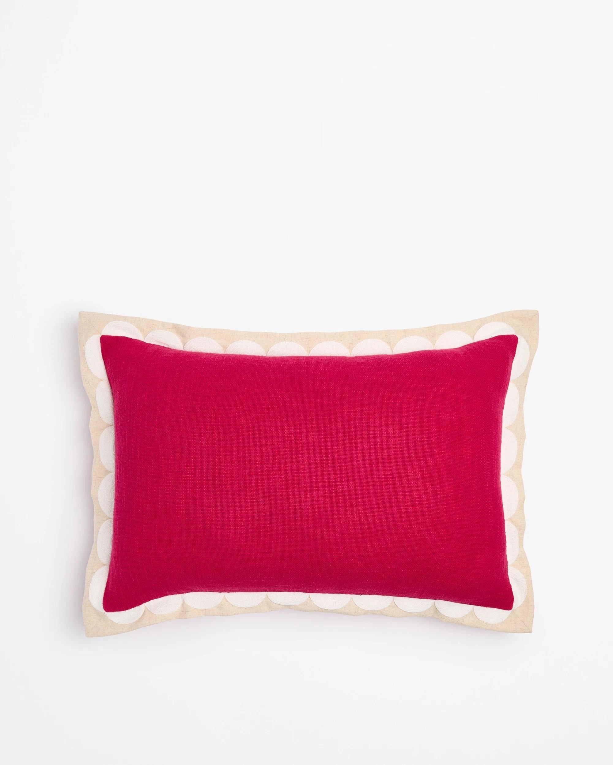 1 Target Sylvie Scallop Embroidered Cushion - Pink, 1 of 5