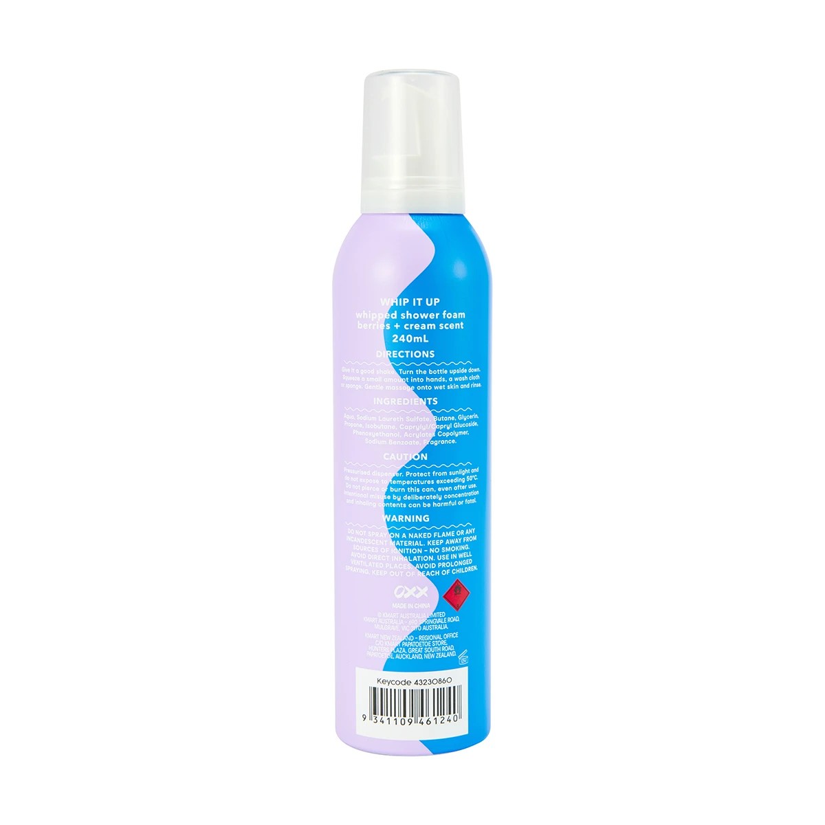 3 Whip It Up Whipped Shower Foam 240ml - Berries and Cream Scent, 3 of 6