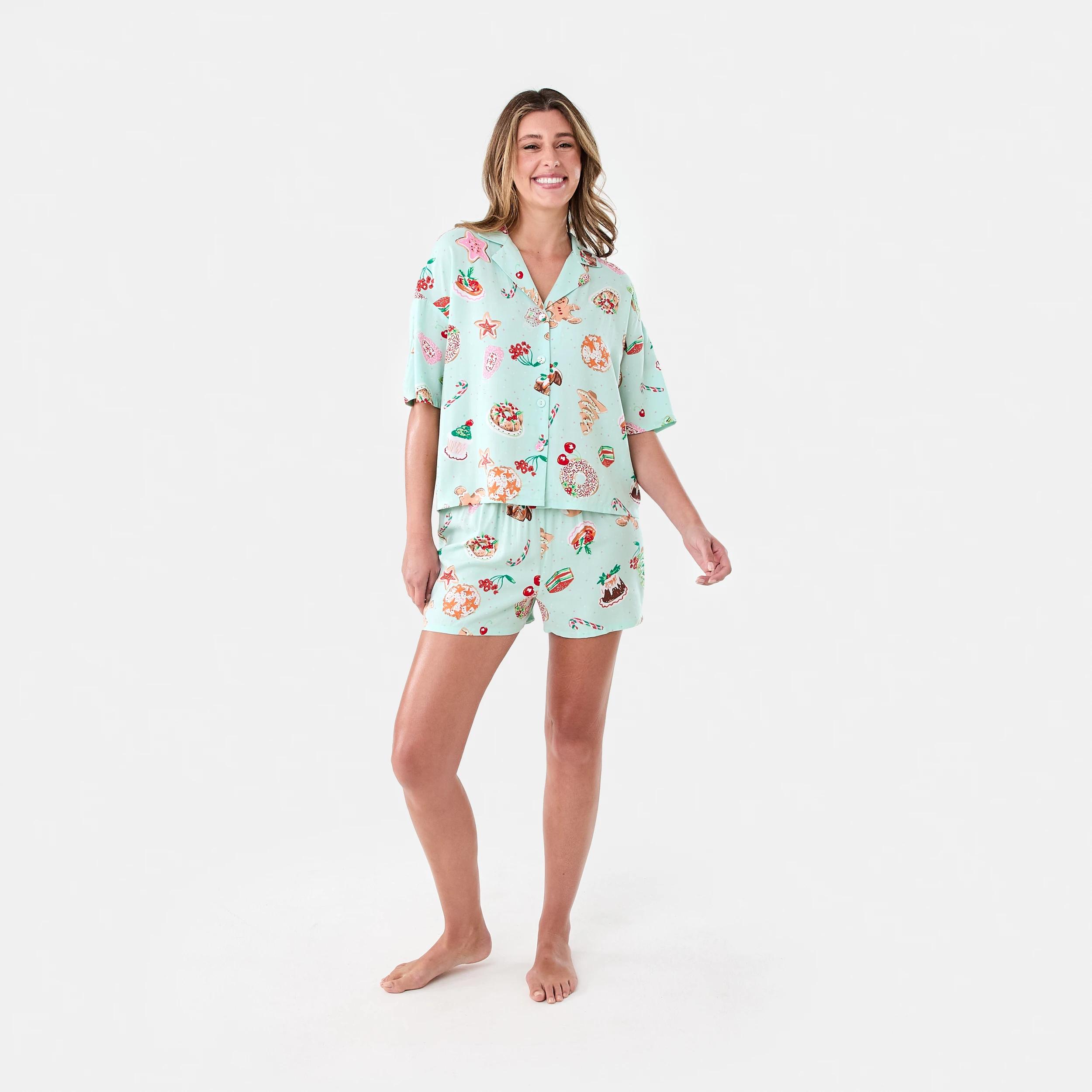 7 Christmas Woven Boxy Pyjama Set Bay Food, 7 of 7