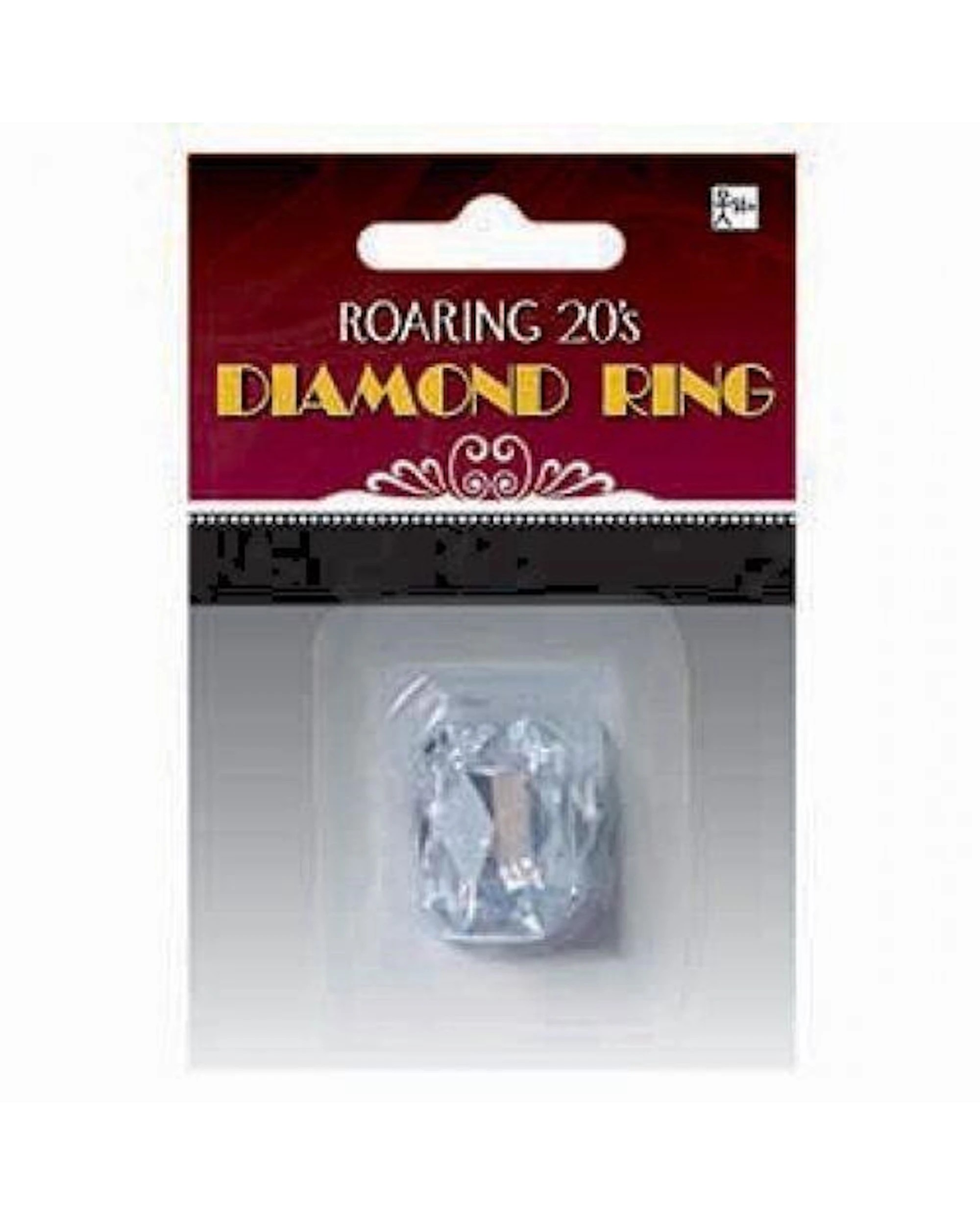 2 Amscan Inc. Plastic Faux Diamond Ring - One Size - Silver, 2 of 2