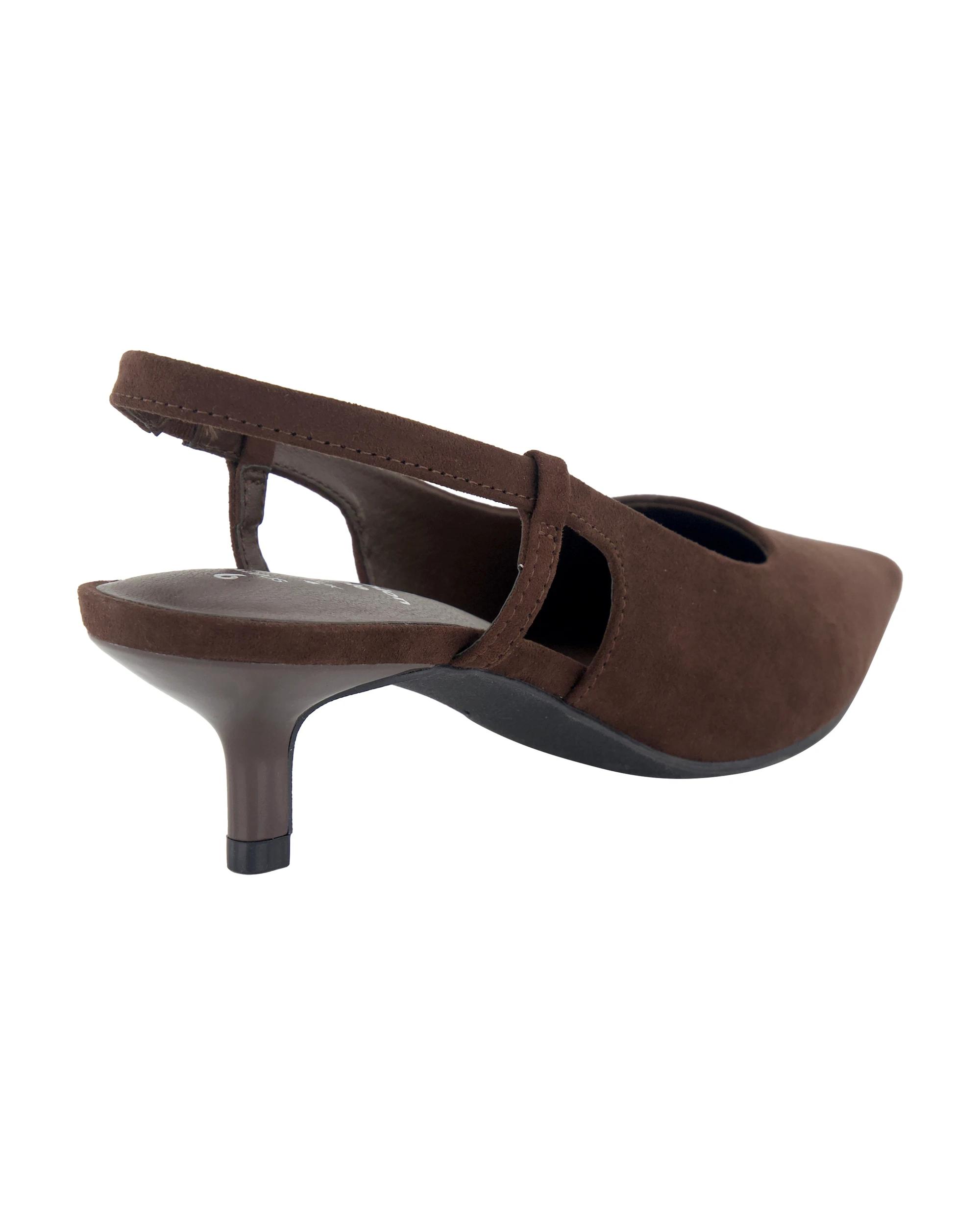 4 Slingback Kitten Heels Bittr Choc, 4 of 5