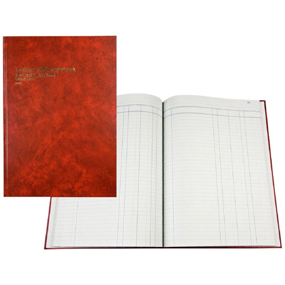 1 Collins Debden 3880 A4 Account Book 3 Money Column, 1 of 2