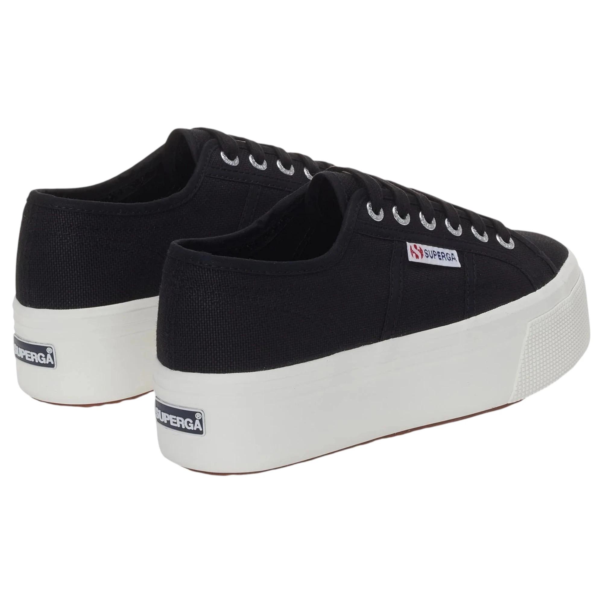 3 Superga Unisex 2790 Platform Black Casual Shoes BLACK, 3 of 5