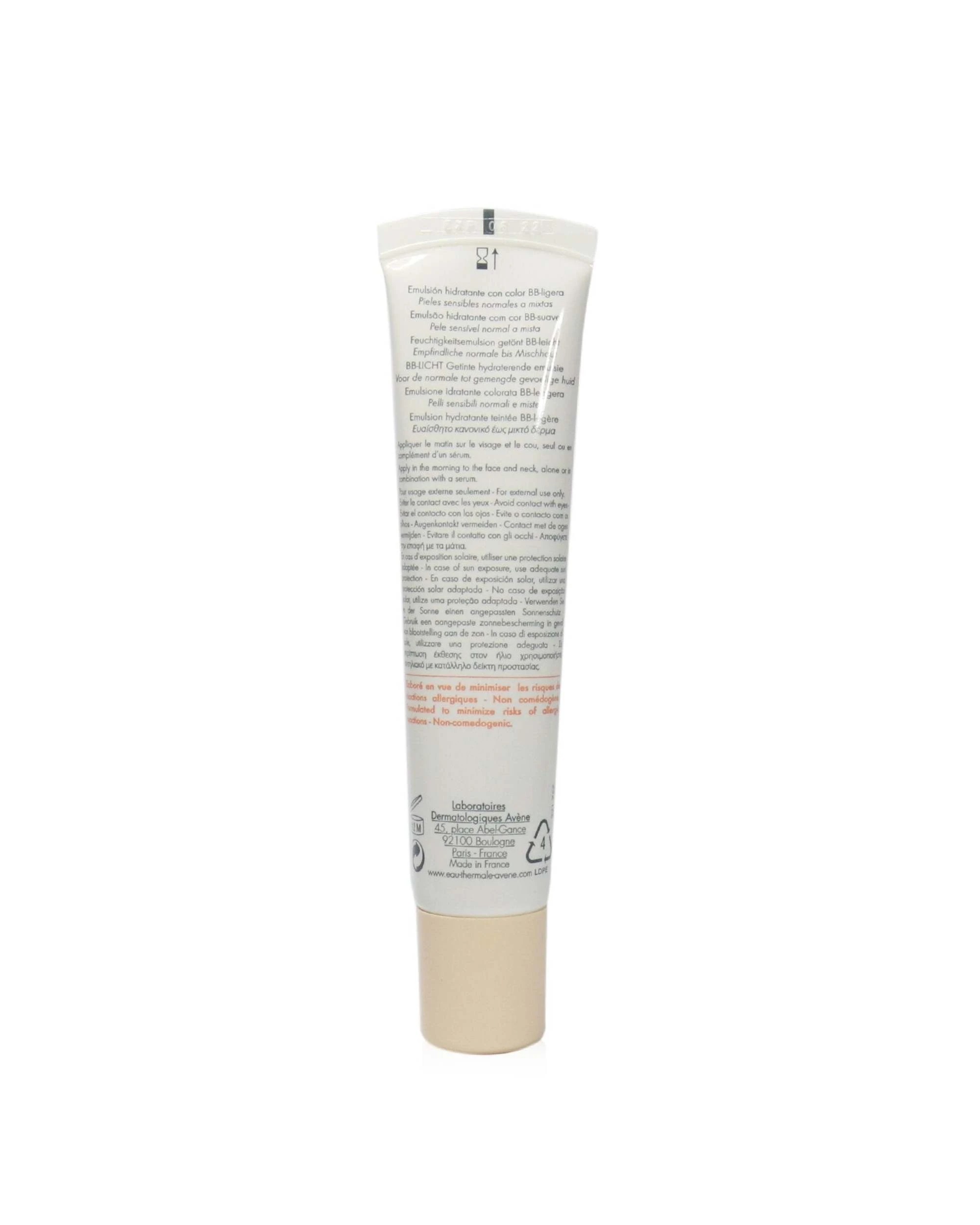2 Avene Hydrance BB-LIGHT Tinted Hydrating Emulsion SPF 30 - For Normal to Combination Sensitive Skin  40ml/1.3oz, 2 of 3