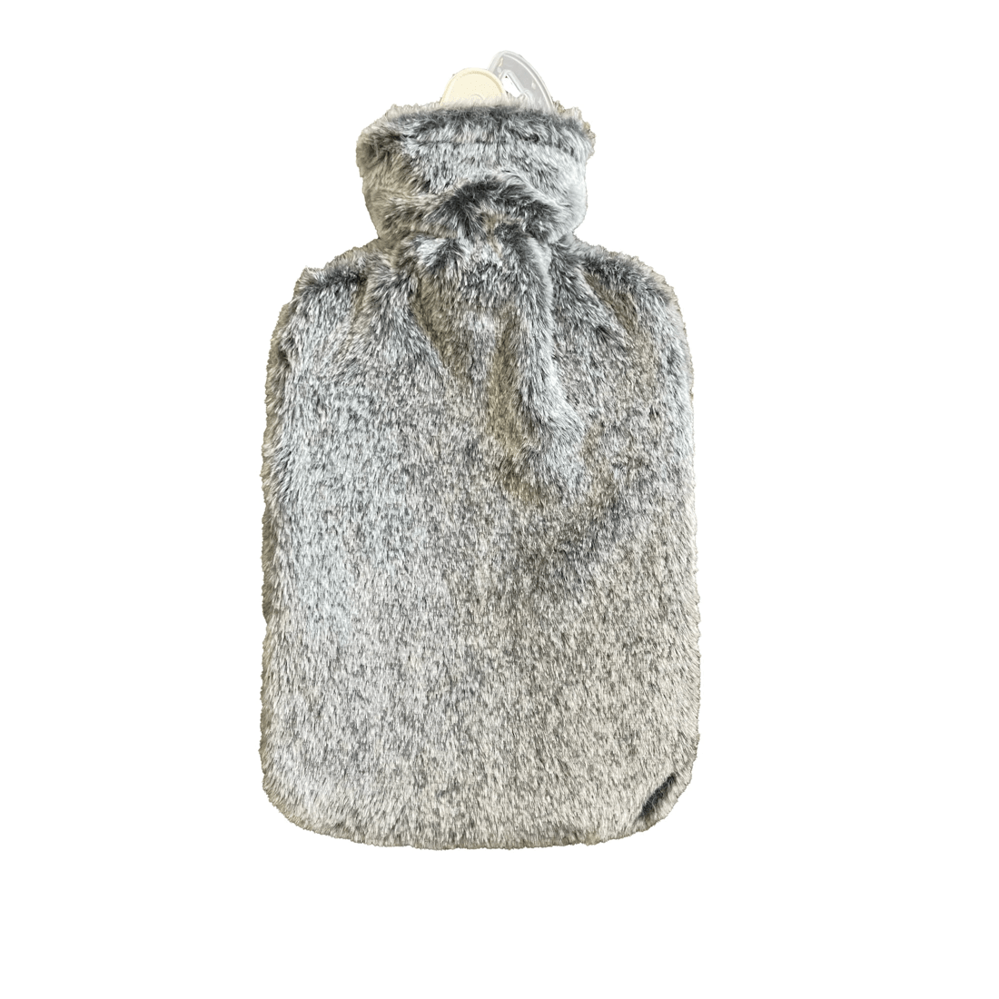 1 2L OXX Essentials Hot Water Bottle with Cover - Grey Faux Fur, 1 of 2