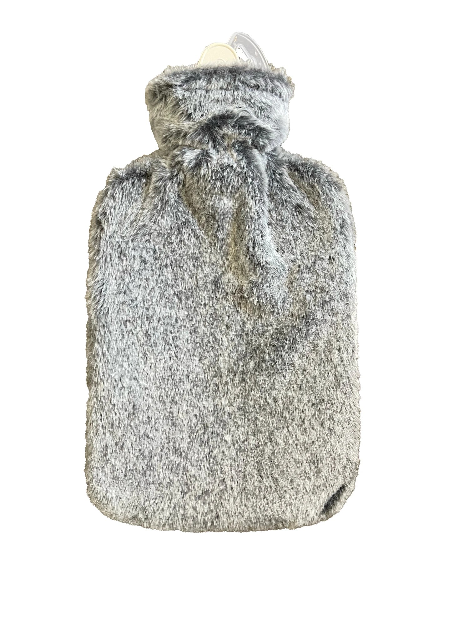 1 2L OXX Essentials Hot Water Bottle with Cover - Grey Faux Fur, 1 of 2