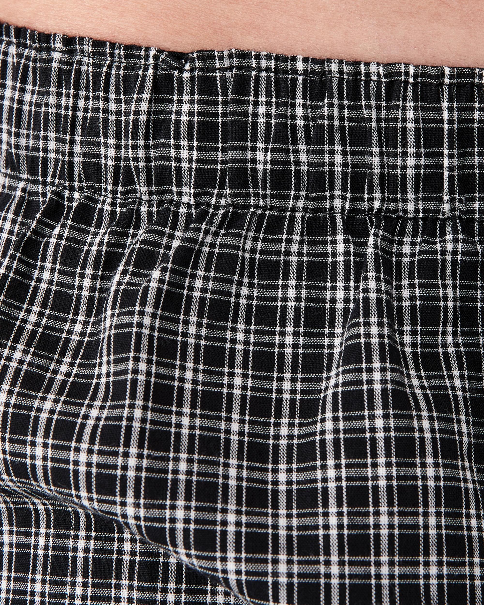 7 3 Pack Classic Woven Boxers Blakchecks, 7 of 7